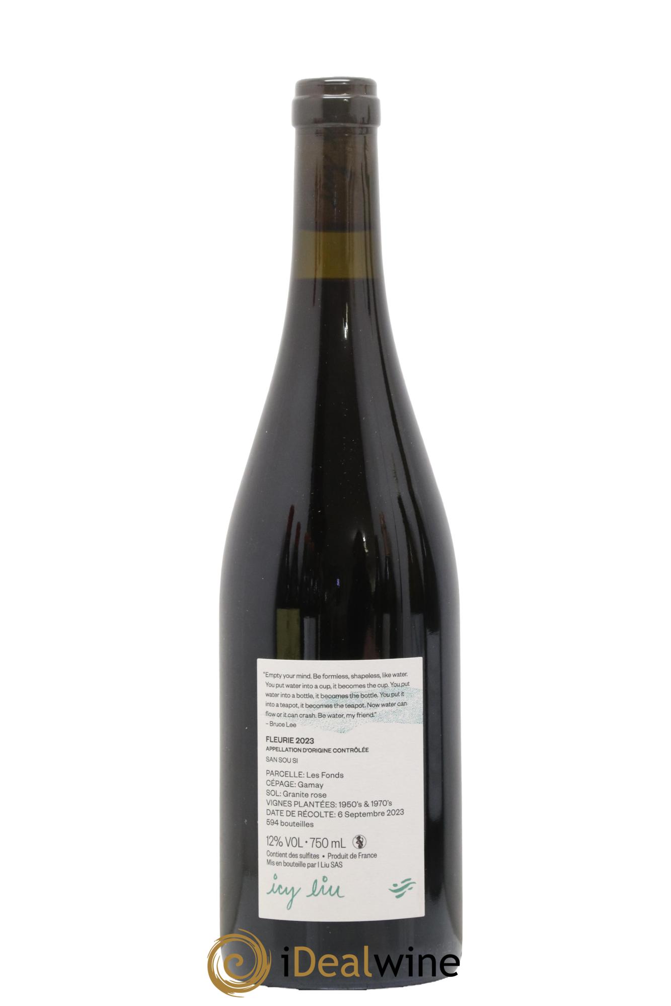 Fleurie San Sou Si Icy Liu 2023 - Lot de 1 bouteille - 1