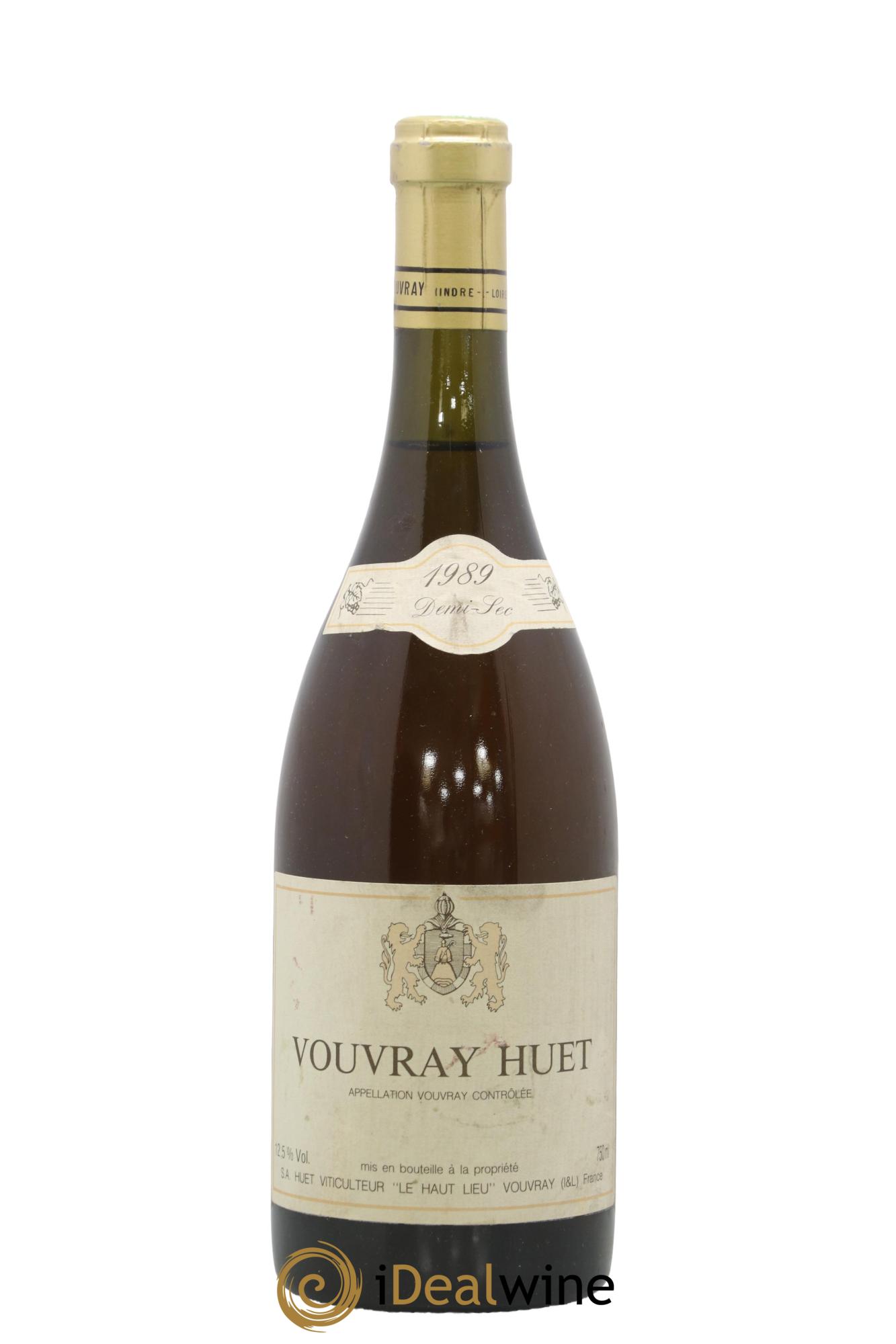 Vouvray Le Haut-Lieu Demi-Sec Domaine Huet 1989 - Lot de 1 bouteille - 0