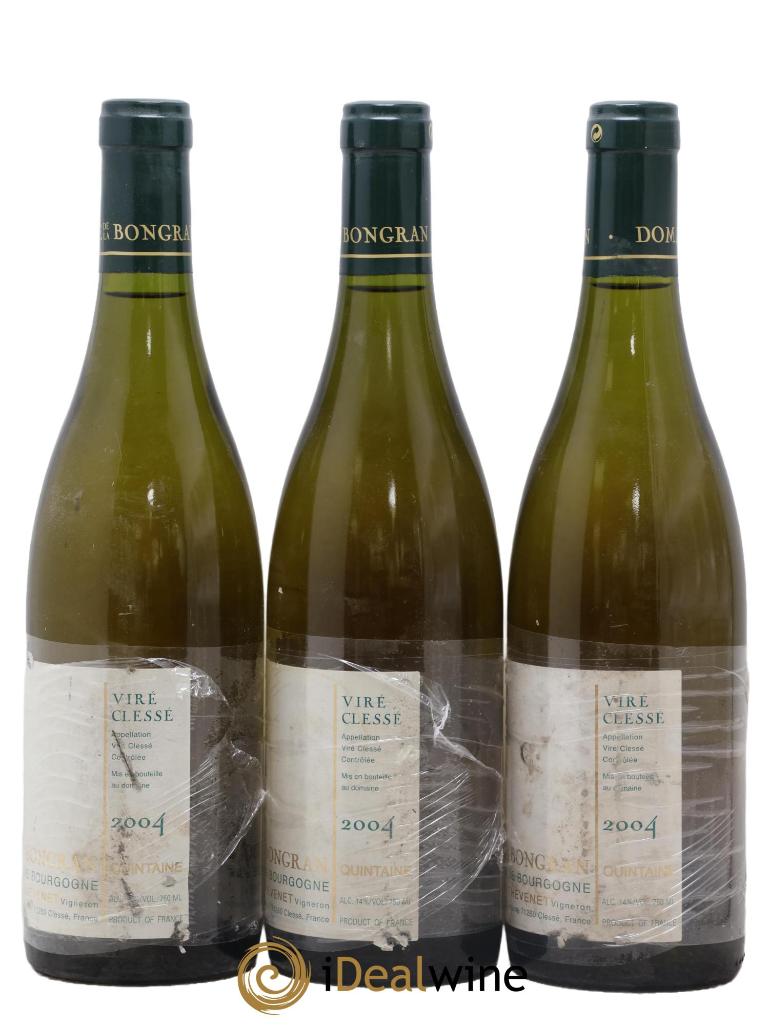 Viré-Clessé Cuvée E.J. Thevenet Domaine de la Bongran (J.Thevenet) 2004 - Lot de 3 bouteilles - 1