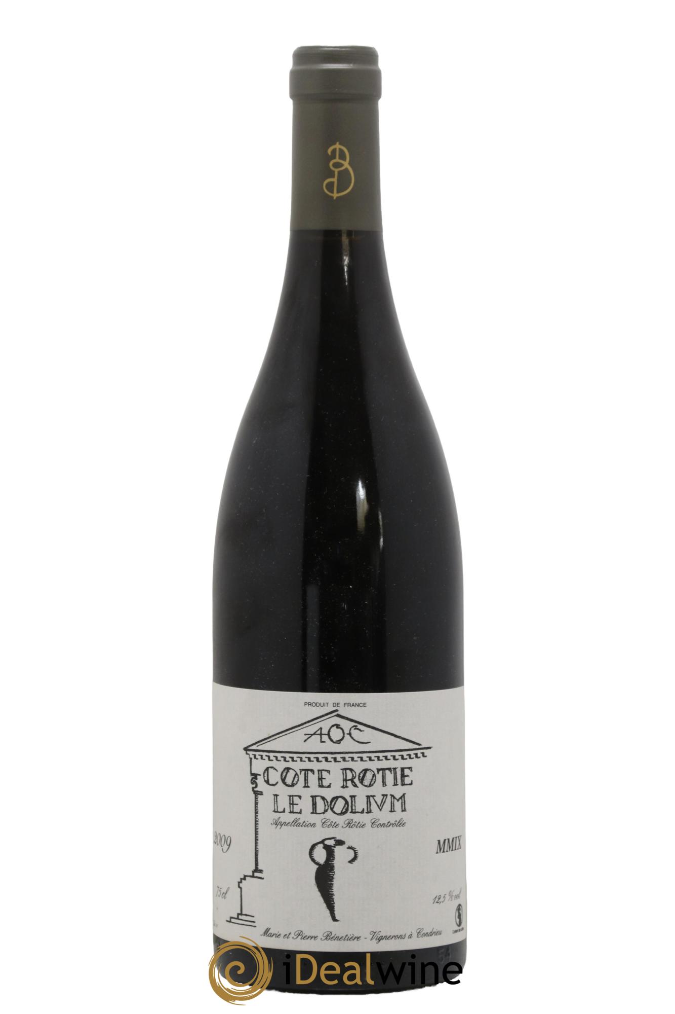 Côte-Rôtie Le Dolium Marie et Pierre Bénetière (Domaine) 2009 - Lot de 1 bouteille - 0
