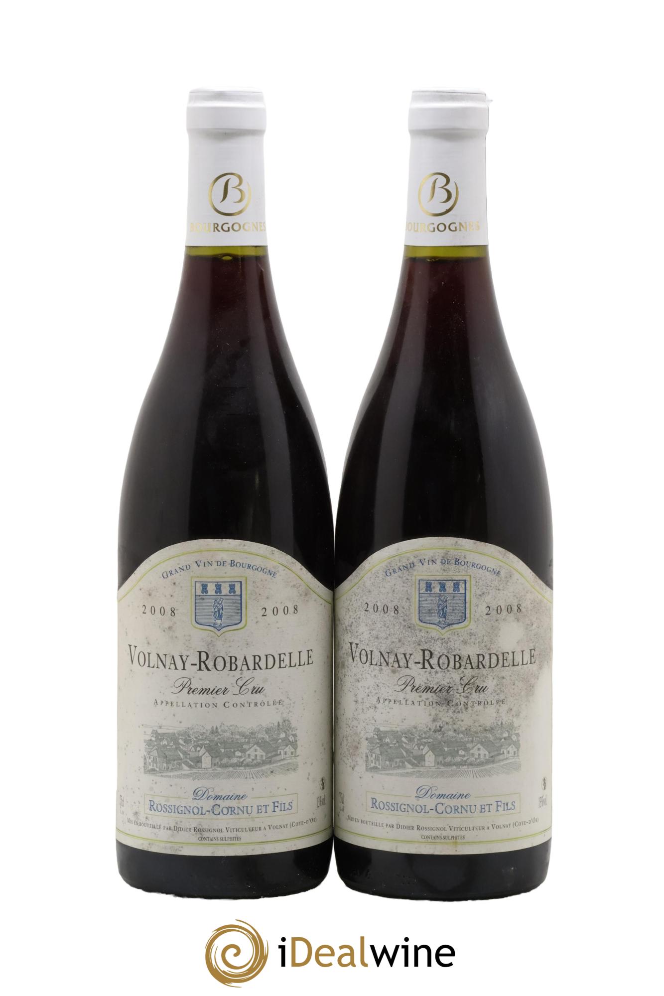 Volnay 1er Cru Robardelle Rossignol Cornu 2008 - Posten von 2 Flaschen - 0