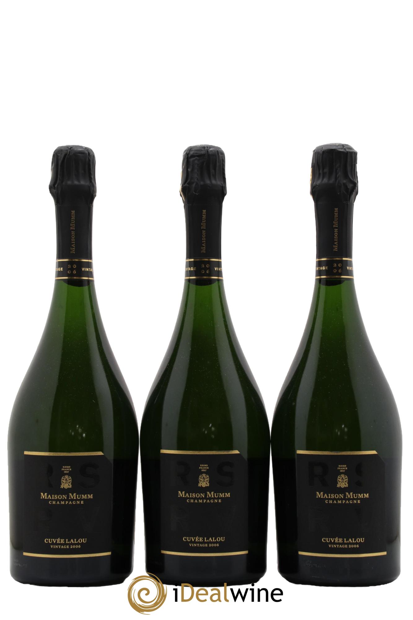 René Lalou Mumm 2006 - Lot de 3 bouteilles - 0