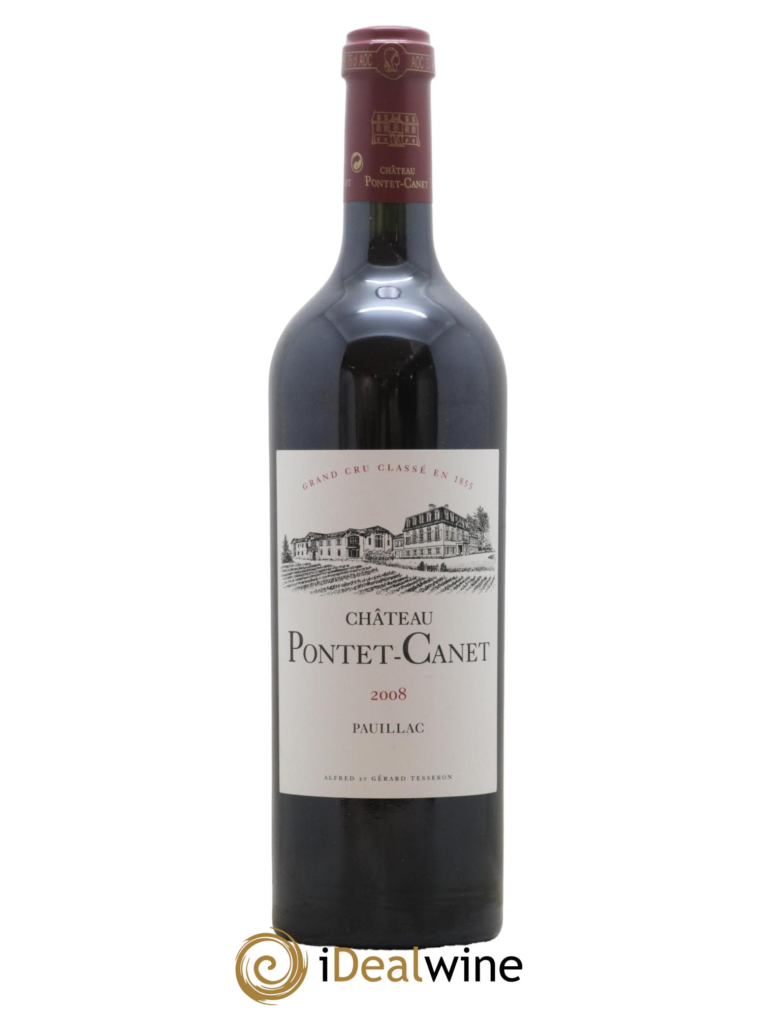 Château Pontet Canet 5ème Grand Cru Classé 2008 - Lot de 1 bouteille - 0