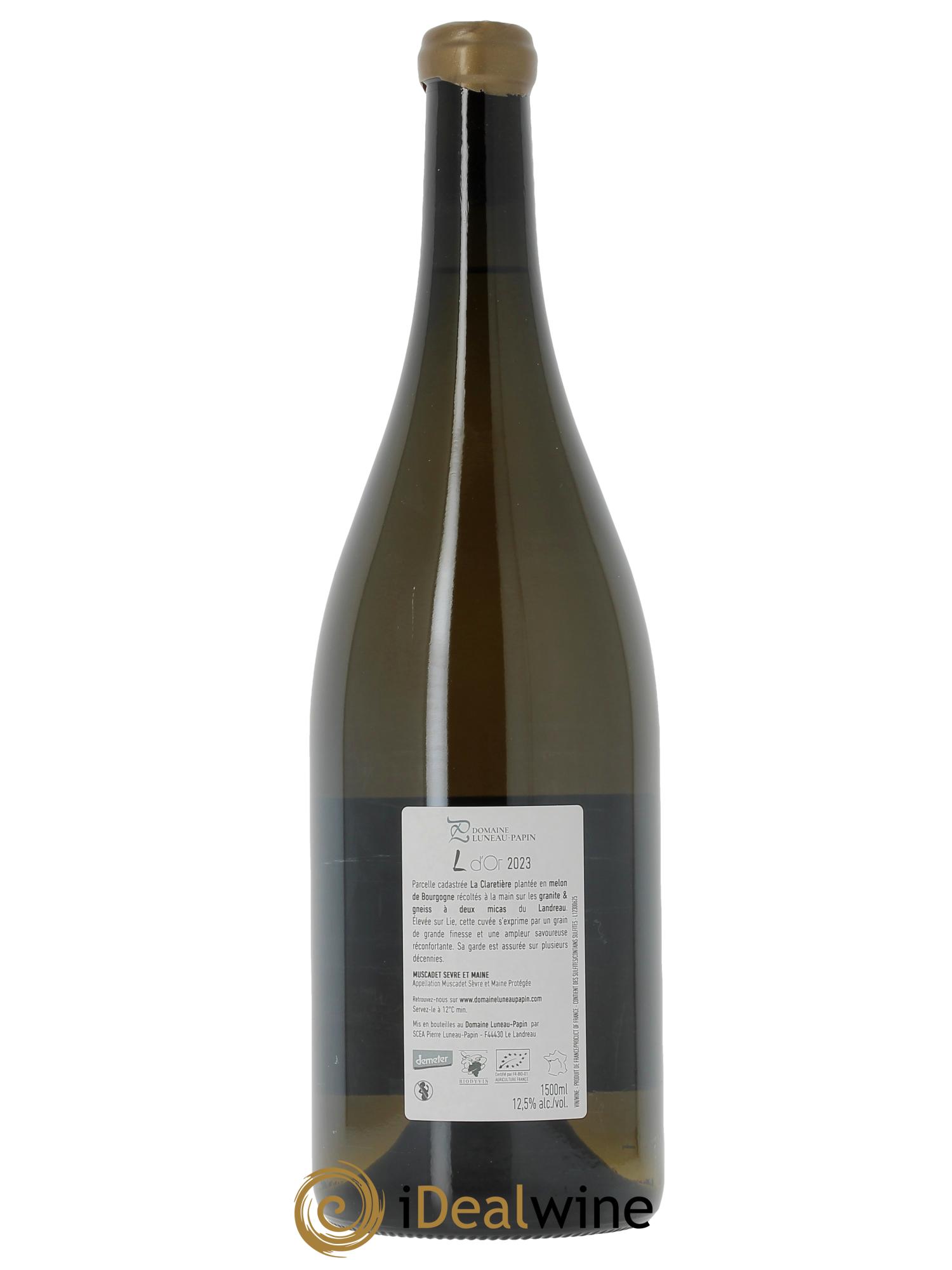 Muscadet-Sèvre-et-Maine L D'Or Luneau-Papin  2023 - Lot de 1 magnum - 1