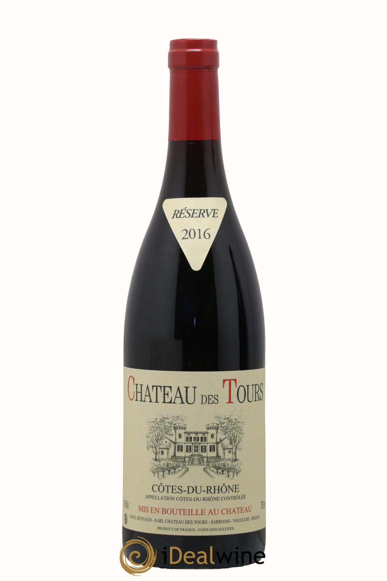 Côtes-du-Rhône Château des Tours Emmanuel Reynaud 2016 - Lot de 1 bouteille - 0