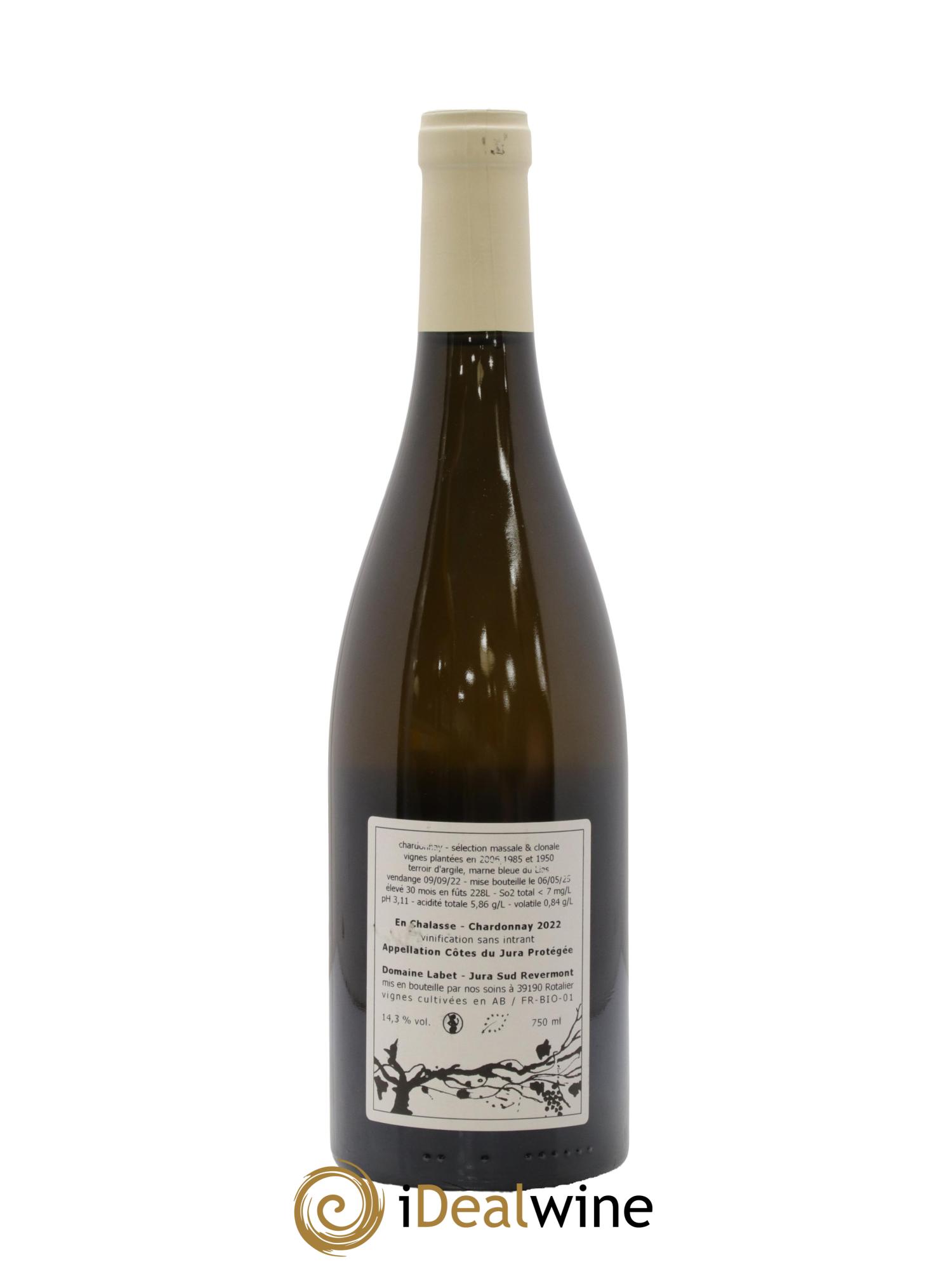 Côtes du Jura Chardonnay En Chalasse Romain - Julien - Charline Labet 2022 - Lot de 1 bouteille - 1