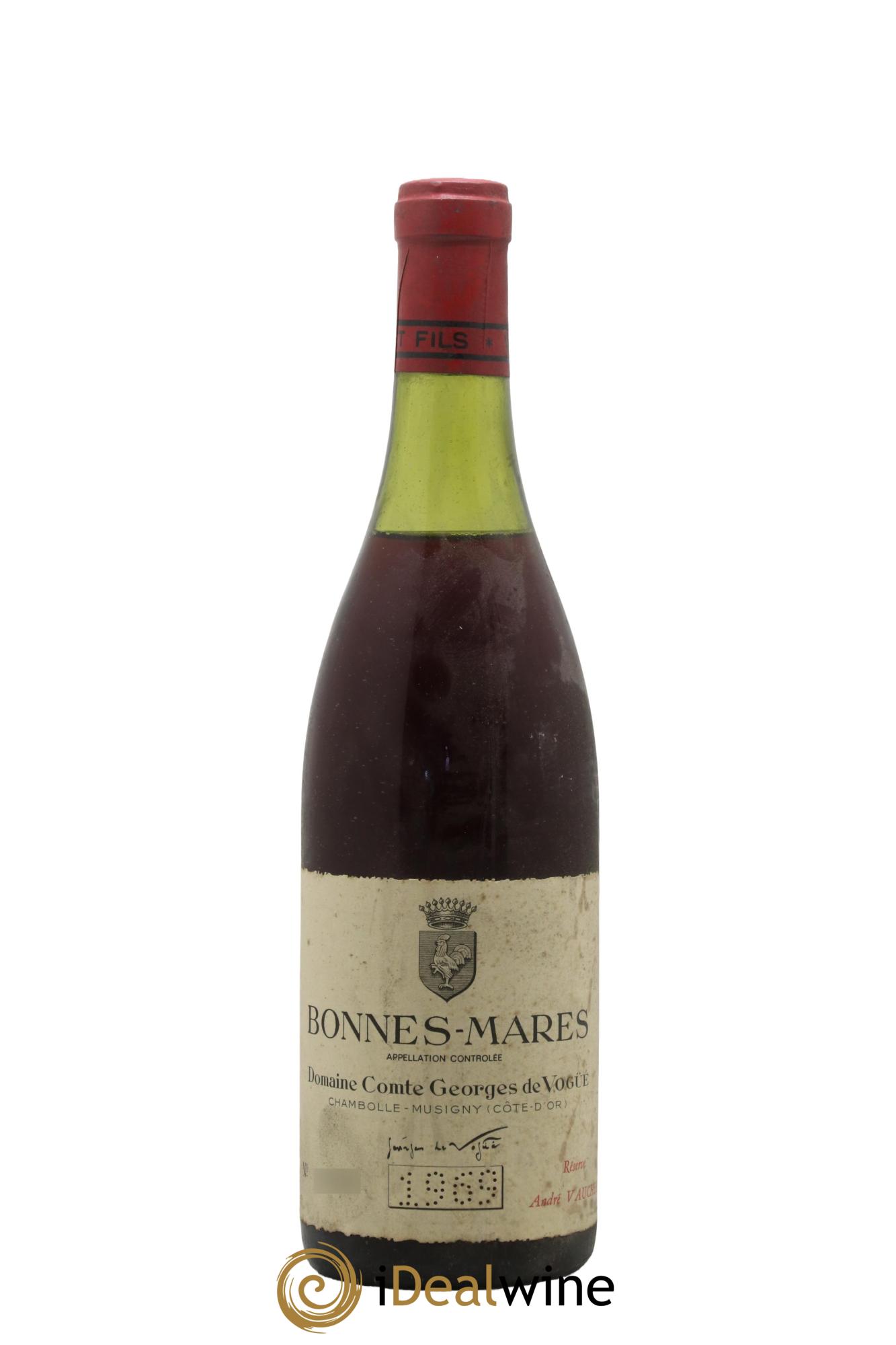 Bonnes-Mares Grand Cru Comte Georges de Vogüé 1969 - Lot de 1 bouteille - 0