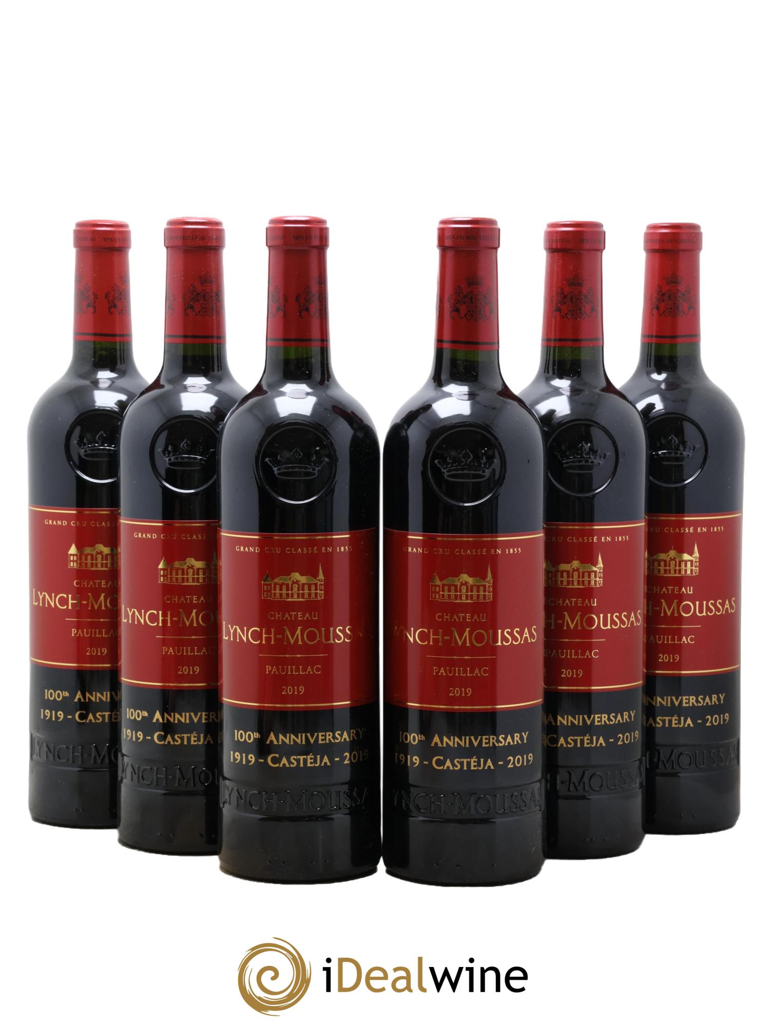 Château Lynch Moussas 5ème Grand Cru Classé 2019 - Lotto di 6 bottiglie - 0