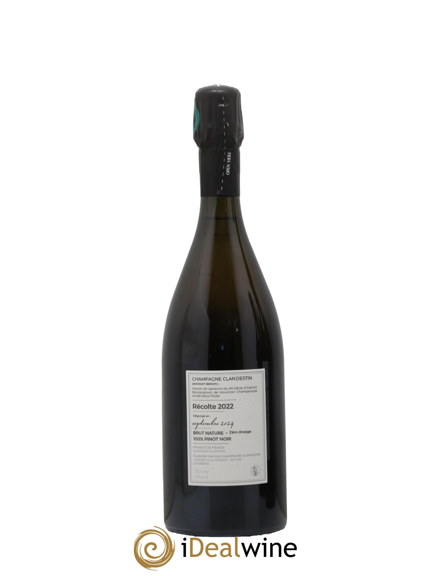 Boréal Brut Nature Clandestin 2022 - Lot de 1 bouteille - 1