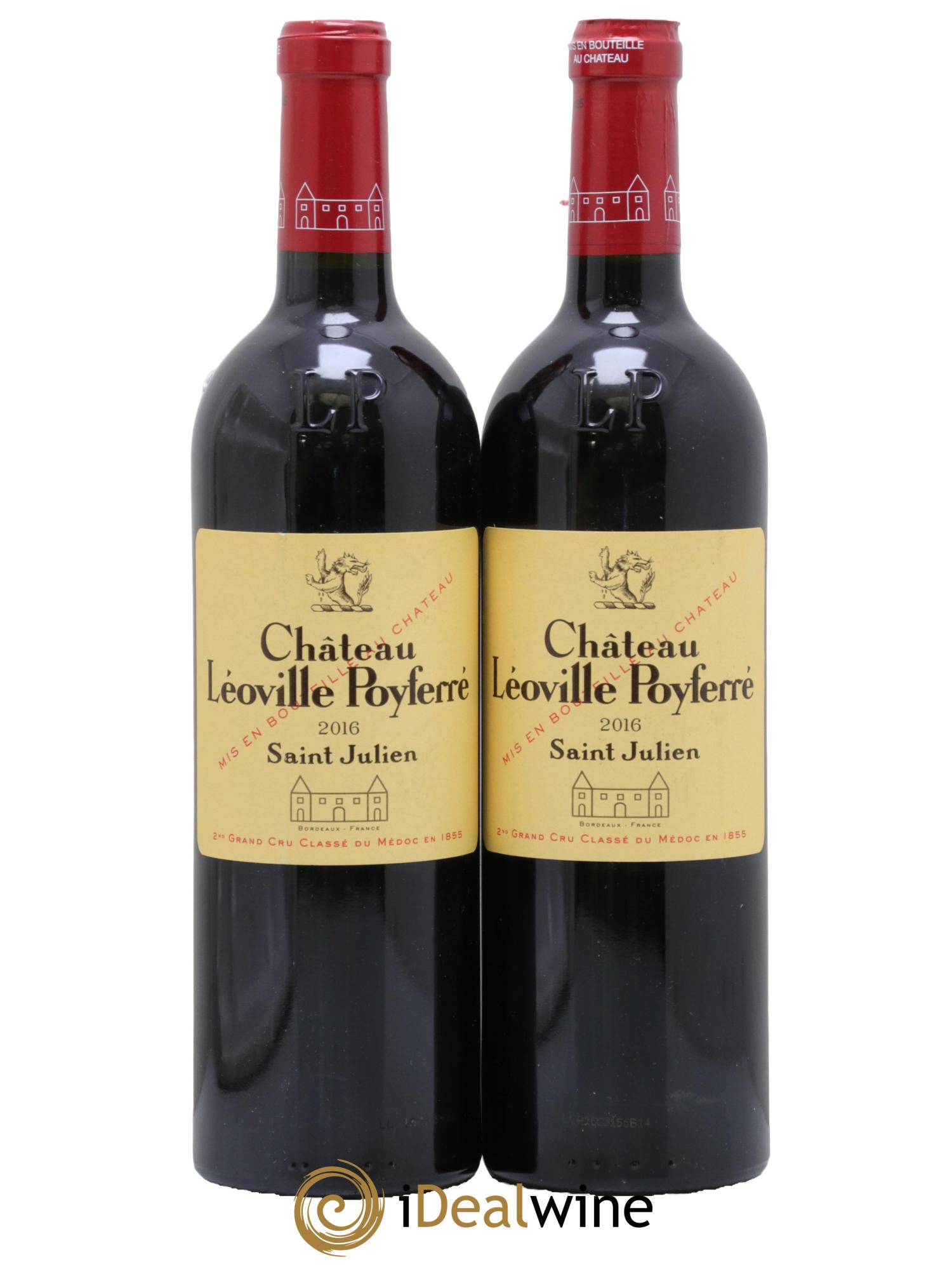 Château Léoville Poyferré 2ème Grand Cru Classé 2016 - Lot of 2 bottles - 0
