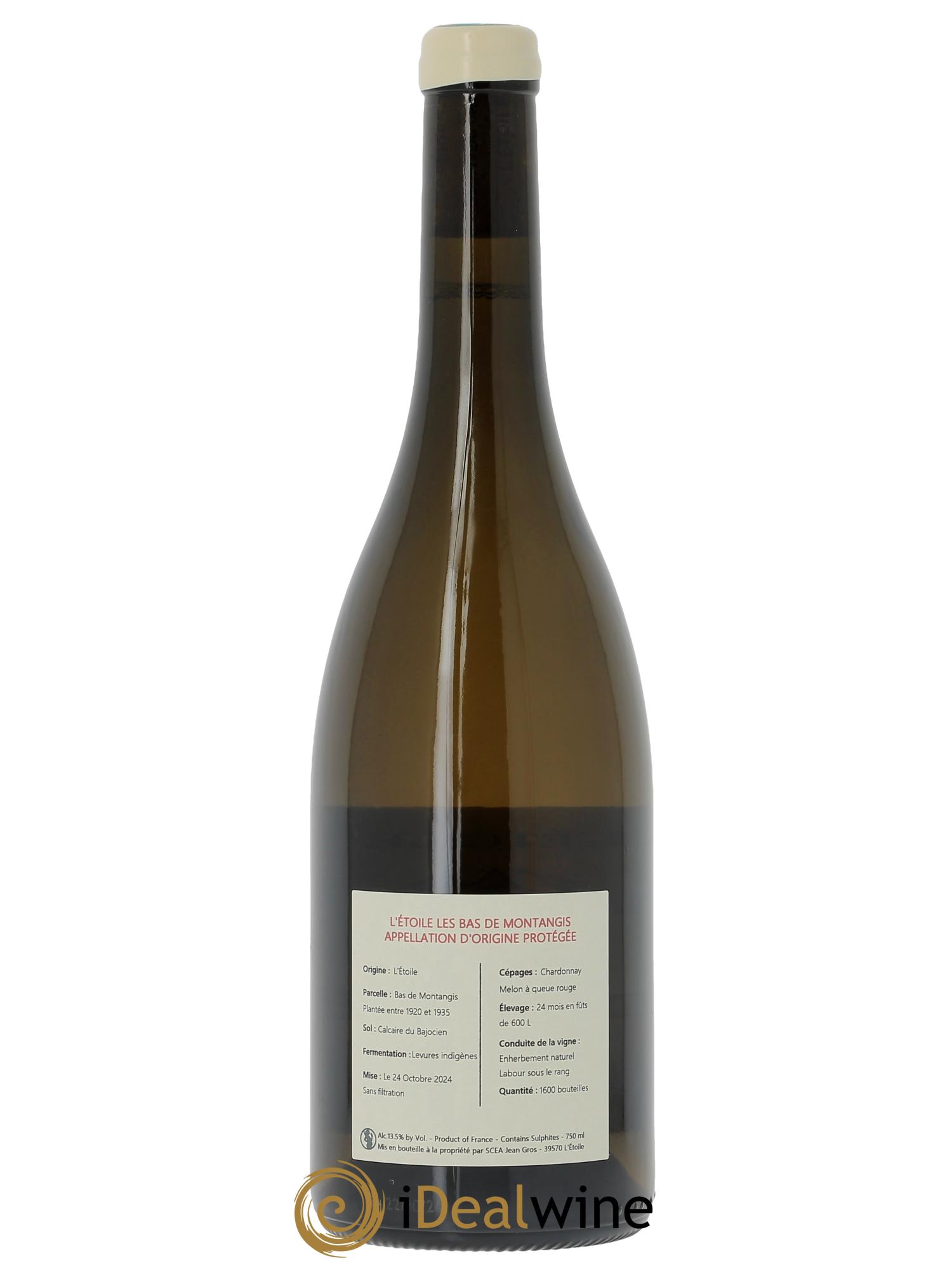 L'Etoile Chardonnay Les Bas de Montangis Domaine de Montbourgeau  2022 - Lot of 1 bottle - 1