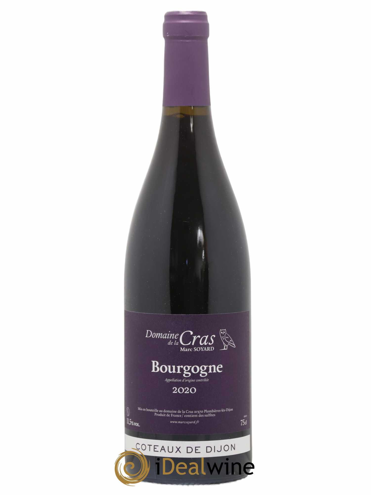 Coteaux de Dijon Domaine de la Cras - Marc Soyard 2020 - Lot de 1 bouteille - 0