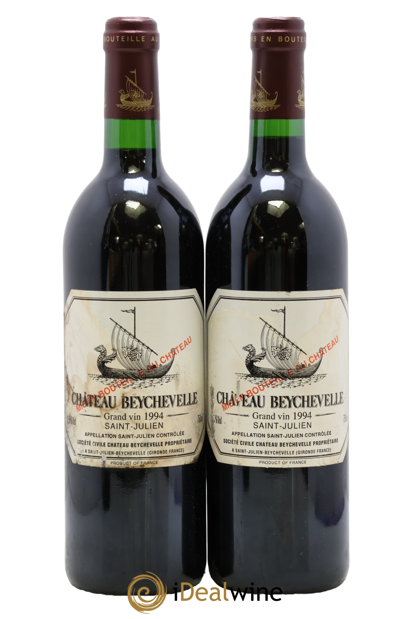 Château Beychevelle 4ème Grand Cru Classé 1994 - Posten von 2 Flaschen - 0