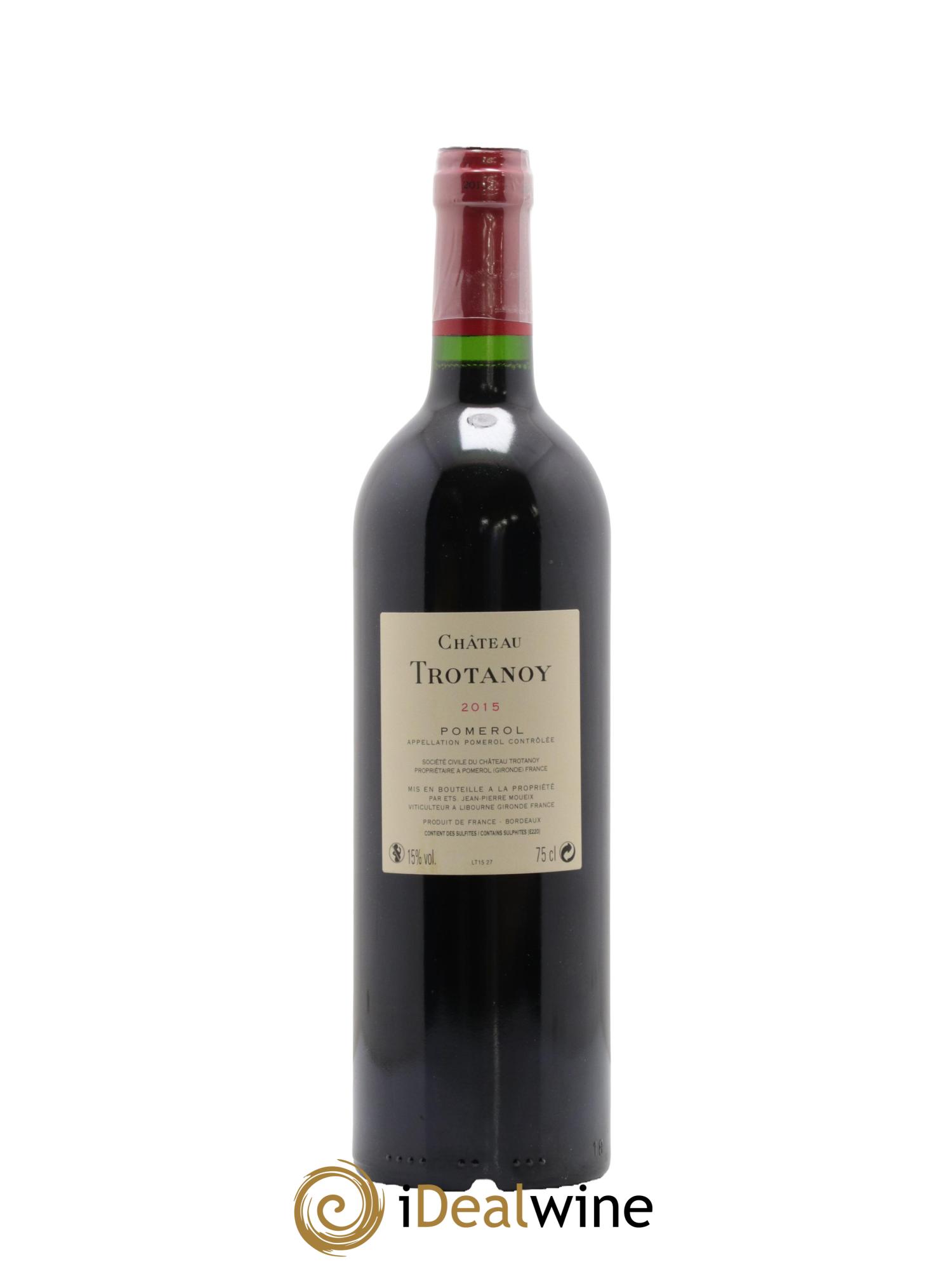 Château Trotanoy 2015 - Lot de 1 bouteille - 1