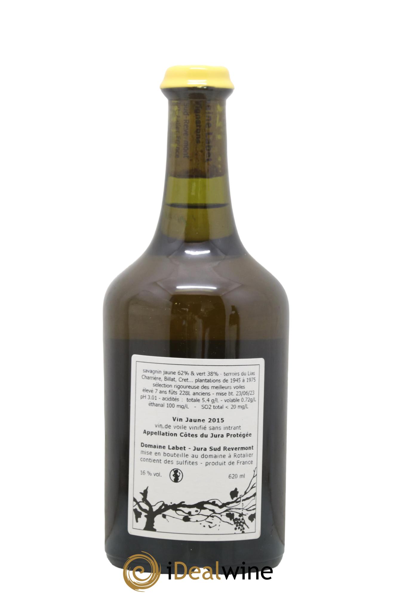 Côtes du Jura Vin Jaune Romain - Julien  - Charline Labet 2015 - Lotto di 1 clavelin - 1