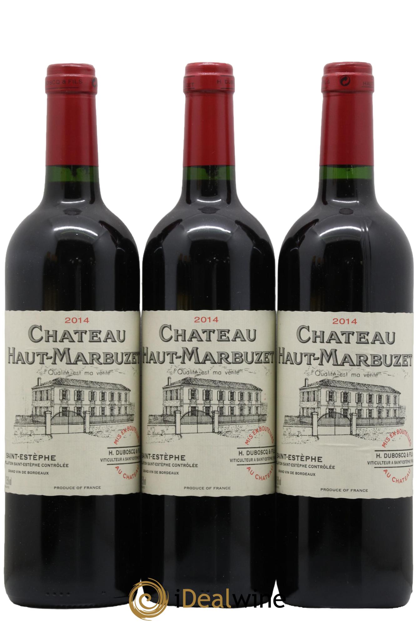 Château Haut Marbuzet 2014 - Lot de 3 bouteilles - 0