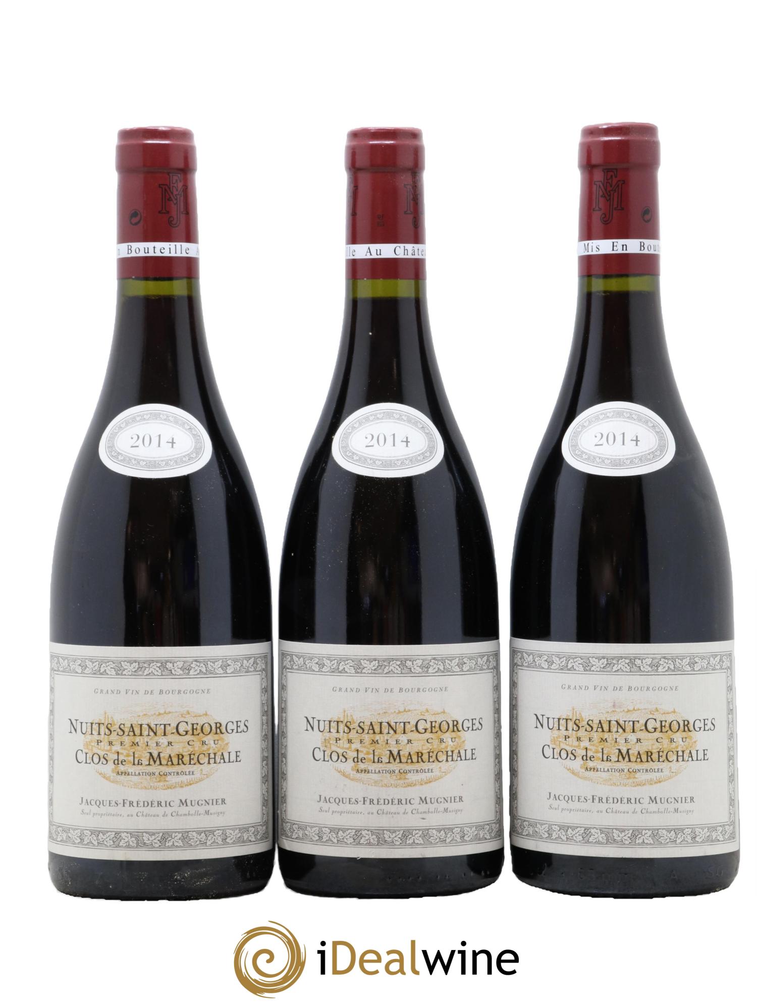 Nuits-Saint-Georges 1er Cru Clos de La Maréchale Jacques-Frédéric Mugnier 2014 - Lot de 3 bouteilles - 0