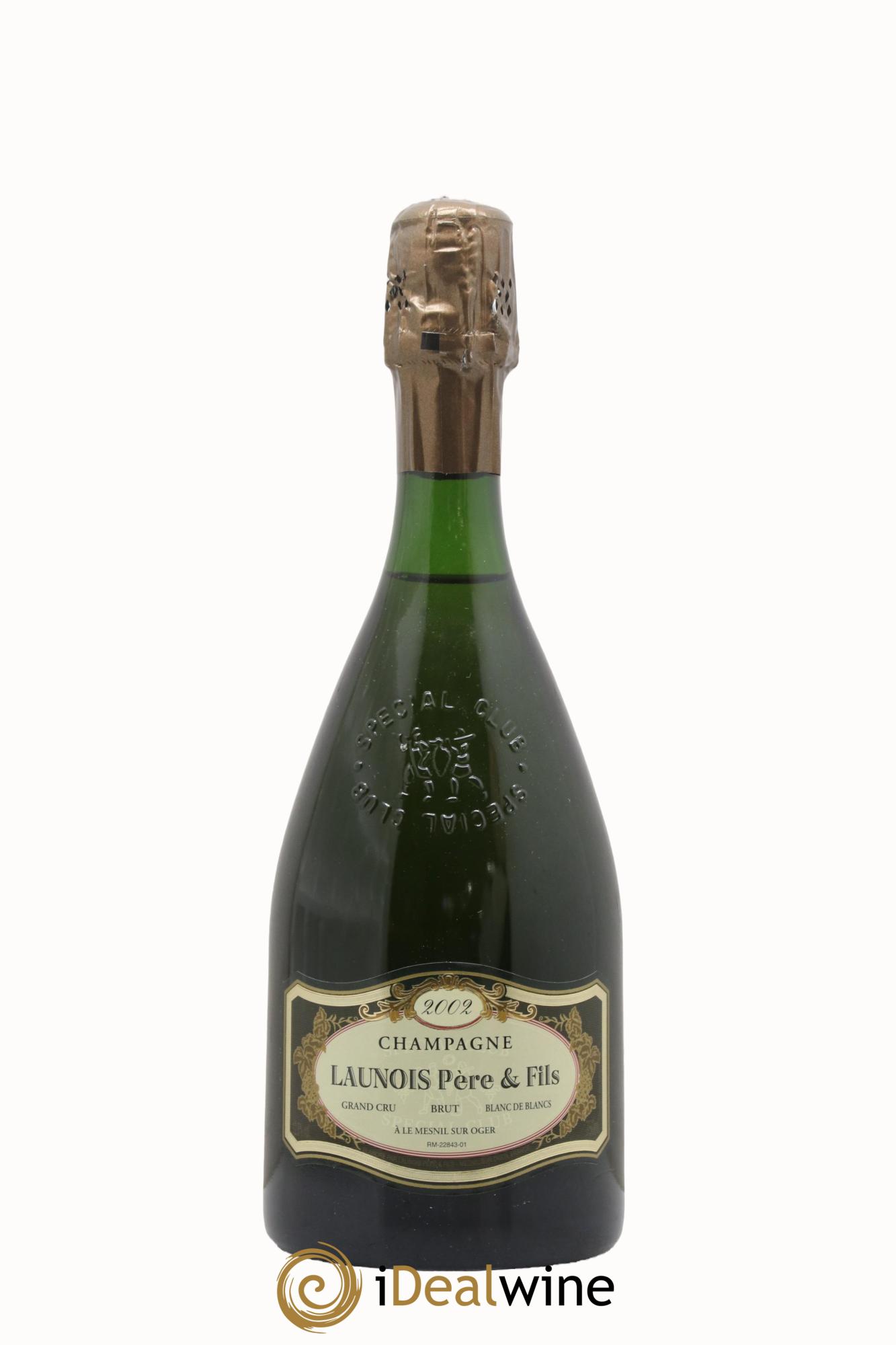 Champagne Spécial Club Blanc de Blancs Grand Cru Launois Père et Fils 2002 - Lot of 1 bottle - 0