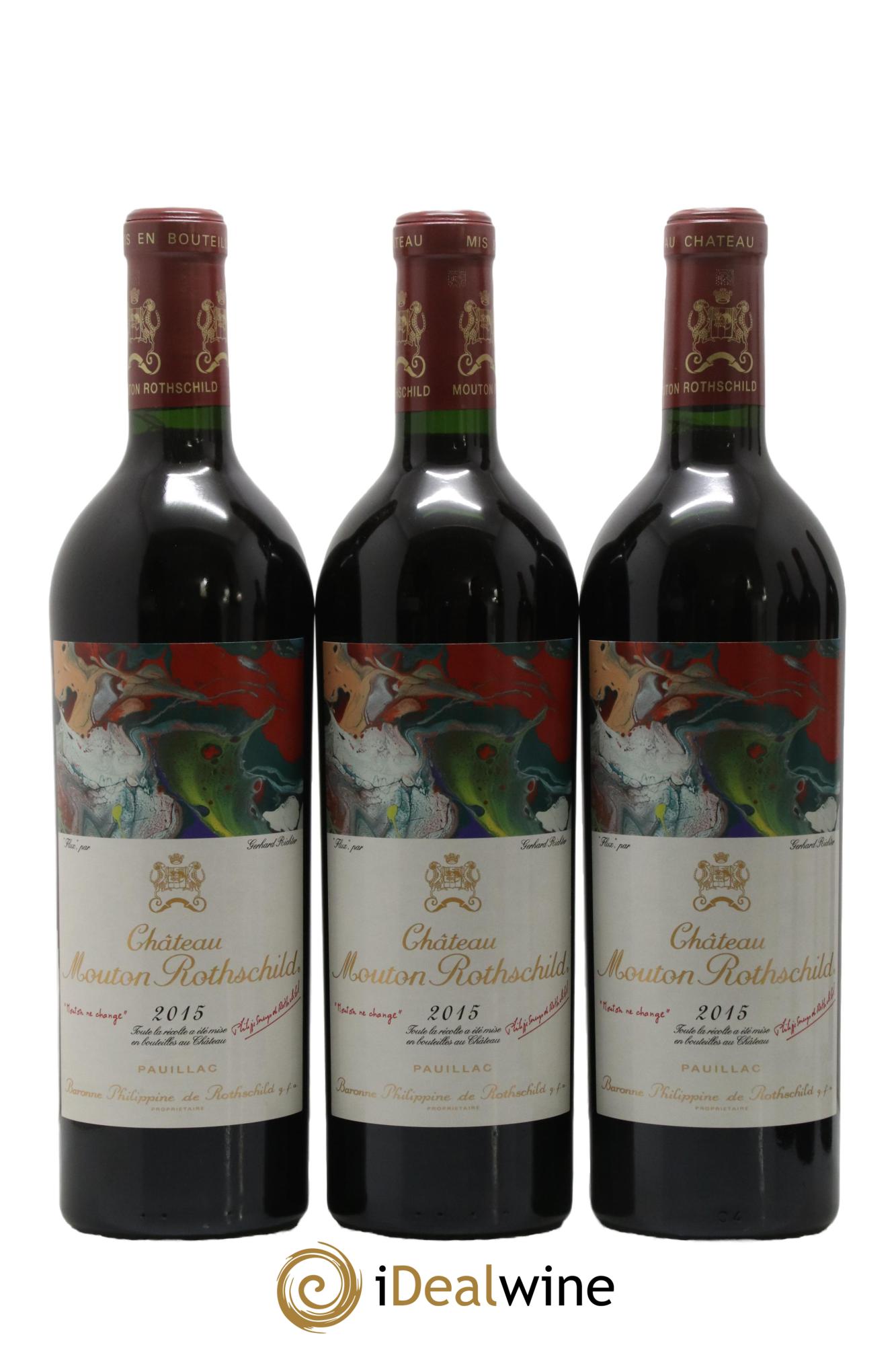 Château Mouton Rothschild 1er Grand Cru Classé 2015 - Lot de 6 bouteilles - 1