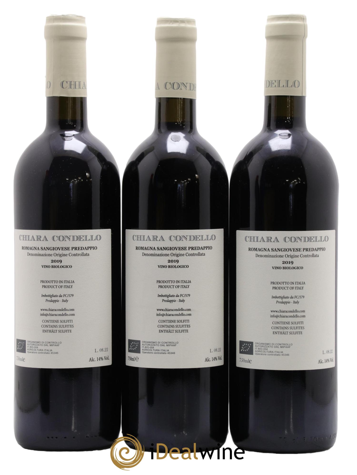 Sangiovese di Romagna Predappio DOC Chiara Condello 2019 - Lot of 3 bottles - 1
