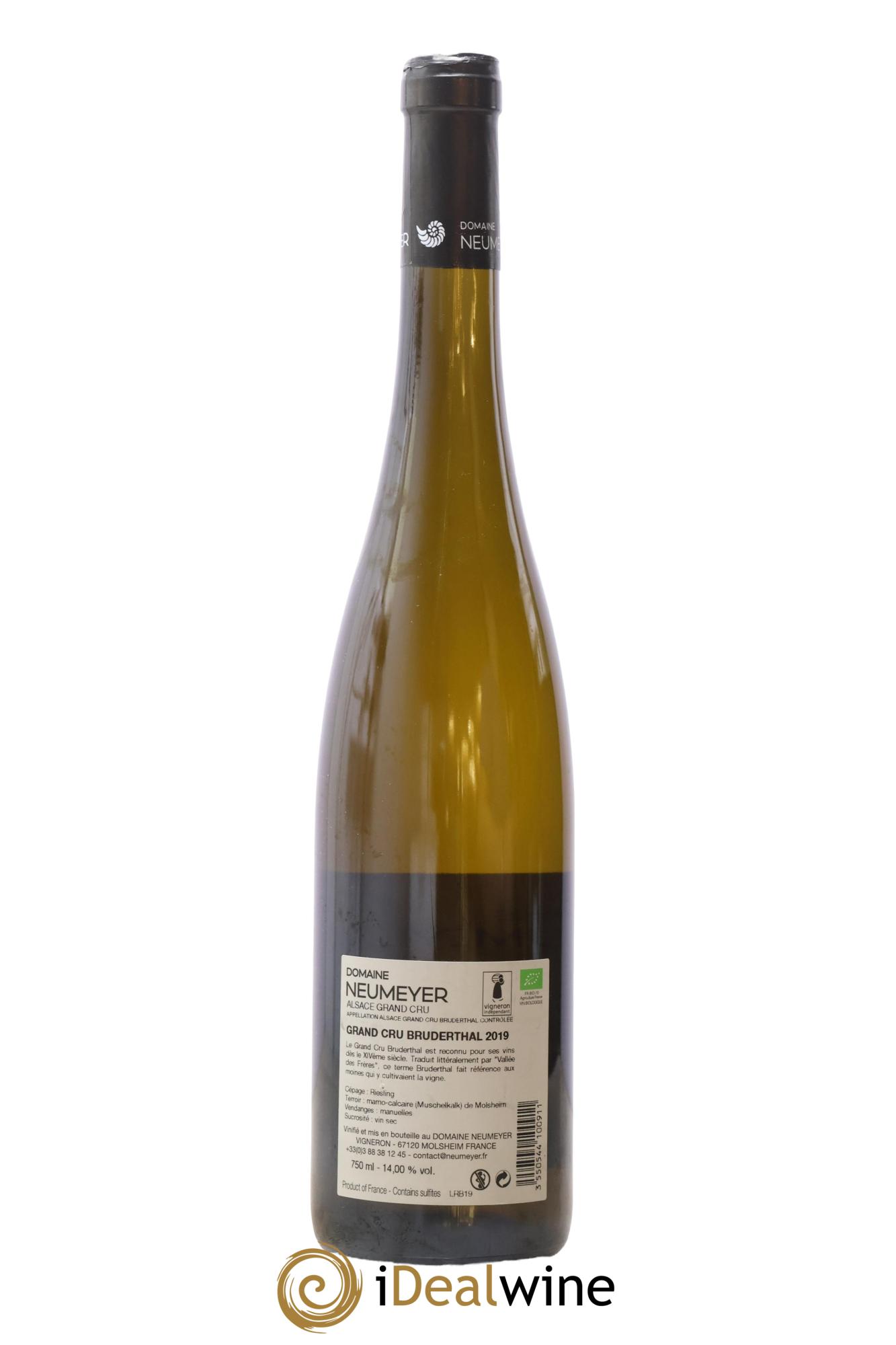 Alsace Grand Cru Bruderthal Riesling Neumeyer 2019 - Lot of 1 bottle - 1