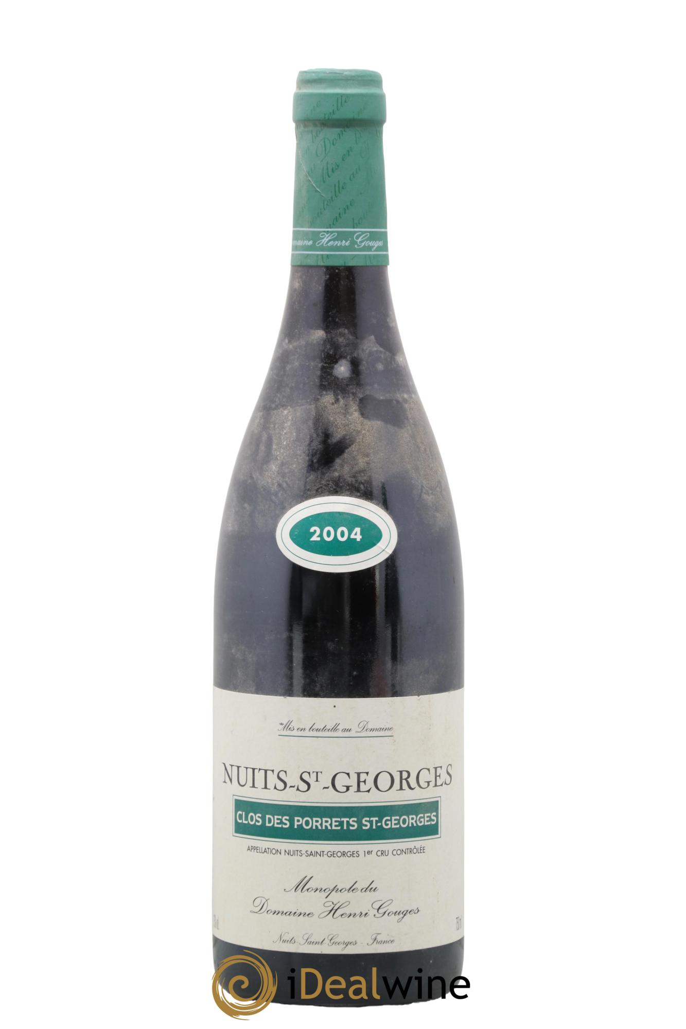 Nuits-Saint-Georges 1er Cru Clos des Porrets St Georges Henri Gouges 2004 - Lot of 1 bottle - 0
