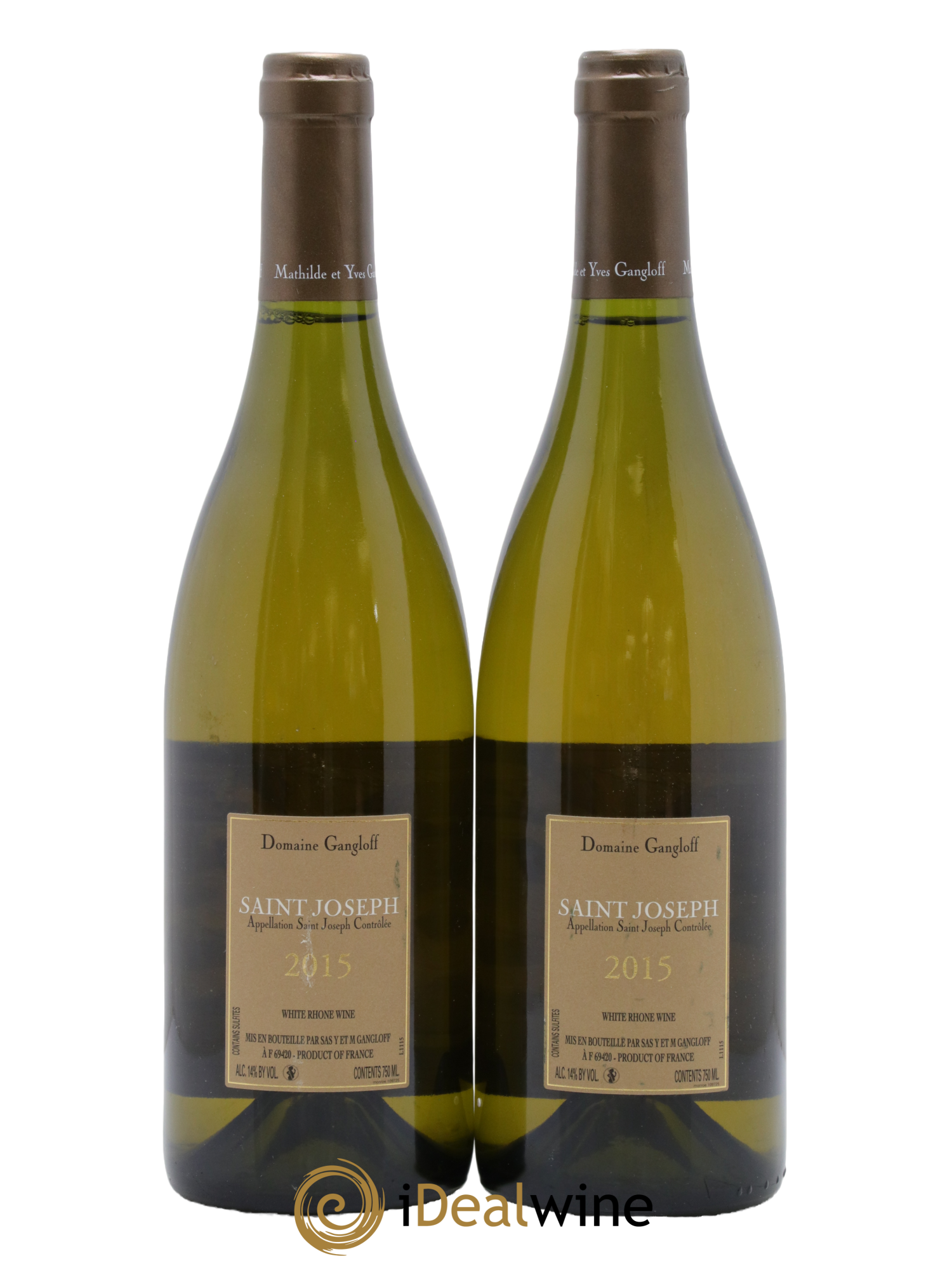 Saint-Joseph Gangloff (Domaine) 2015 - Posten von 2 Flaschen - 1