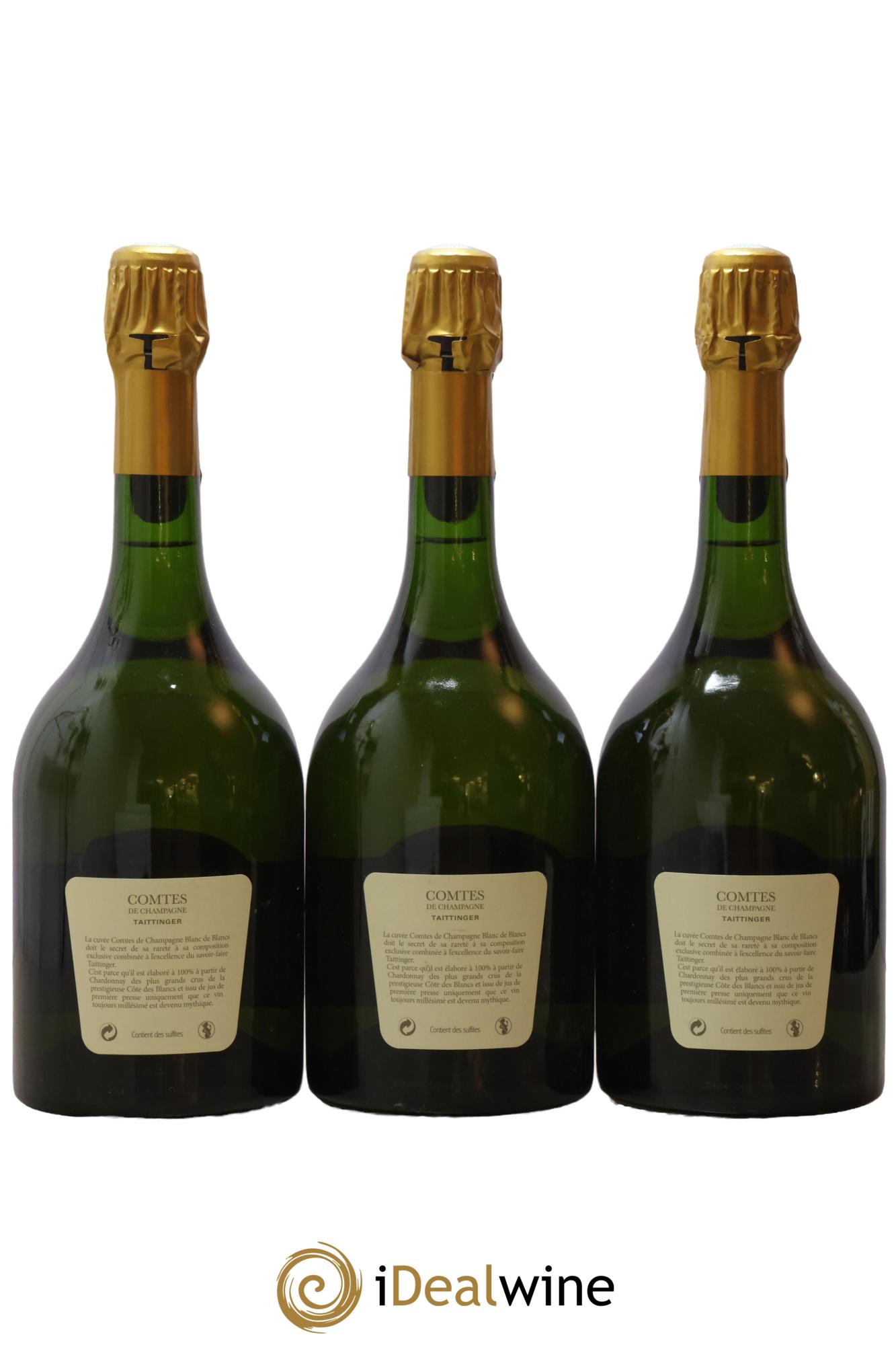 Comtes de Champagne Taittinger 2002 - Lot de 3 bouteilles - 1