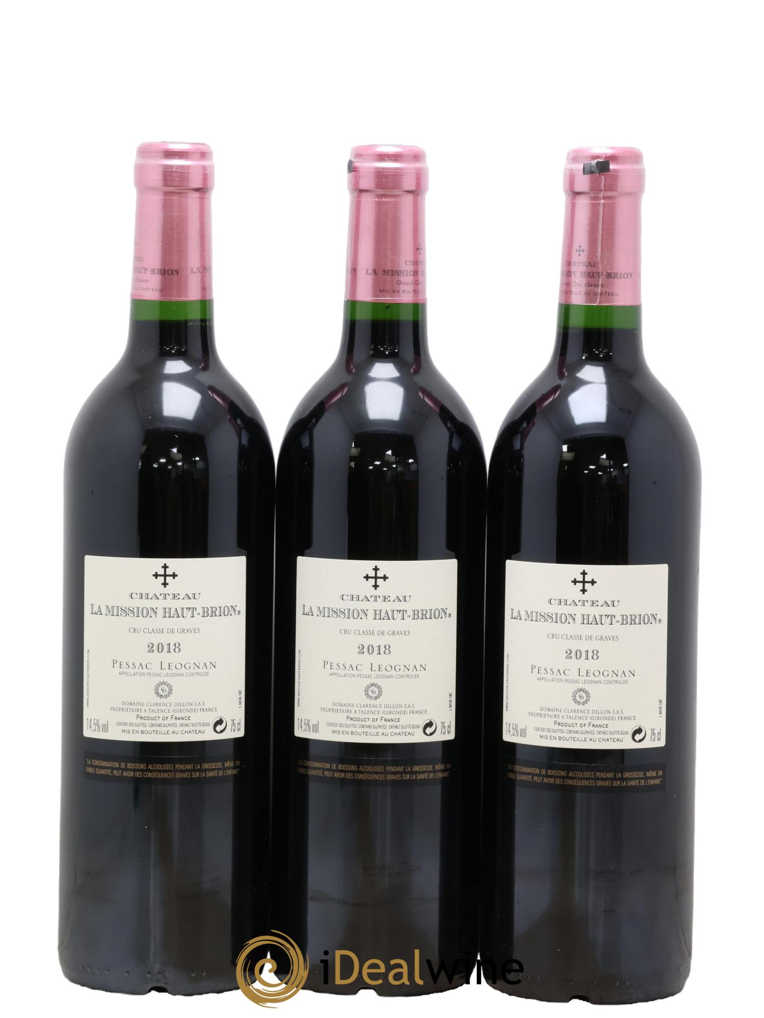 Château la Mission Haut-Brion Cru Classé de Graves 2018 - Lot de 6 bouteilles - 2