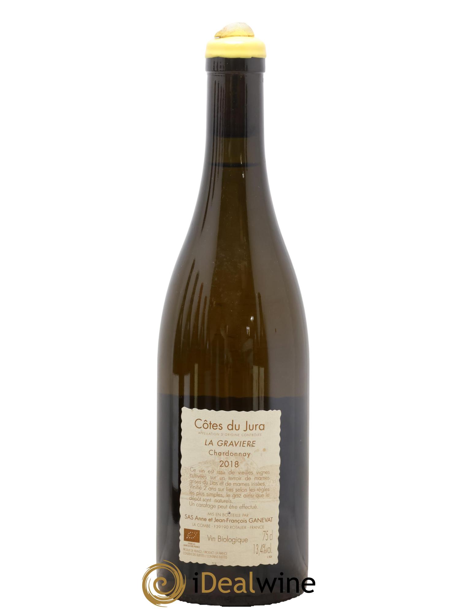 Côtes du Jura La Gravière Anne et Jean François Ganevat 2018 - Lot de 1 bouteille - 1