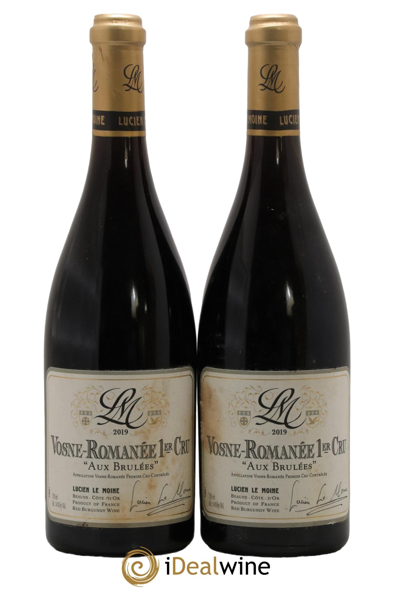 Vosne-Romanée 1er Cru Aux Brûlees Lucien Le Moine 2019 - Lotto di 2 bottiglie - 0