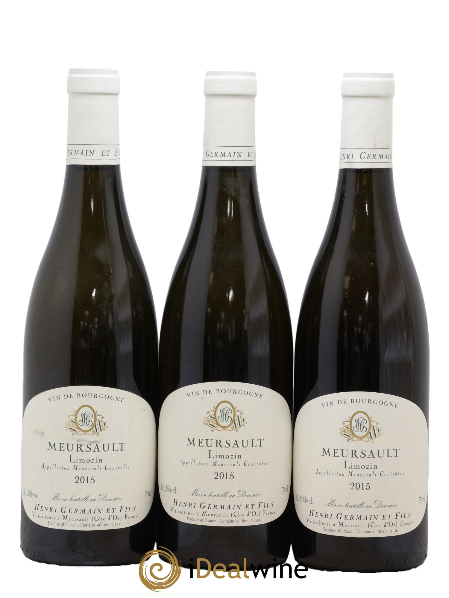 Meursault Limozin Henri Germain 2015 - Posten von 3 Flaschen - 0