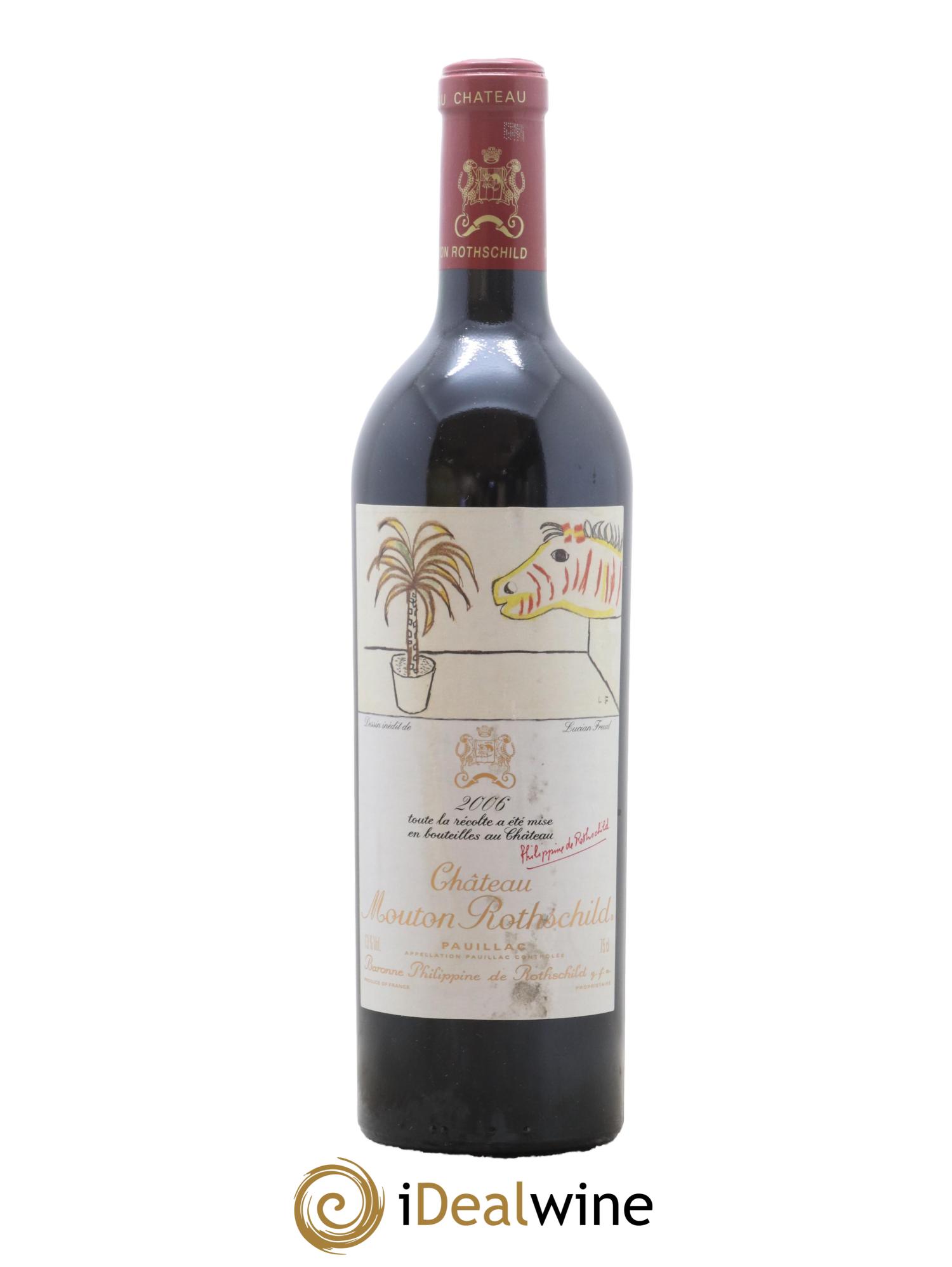 Château Mouton Rothschild 1er Grand Cru Classé 2006 - Lot de 1 bouteille - 0
