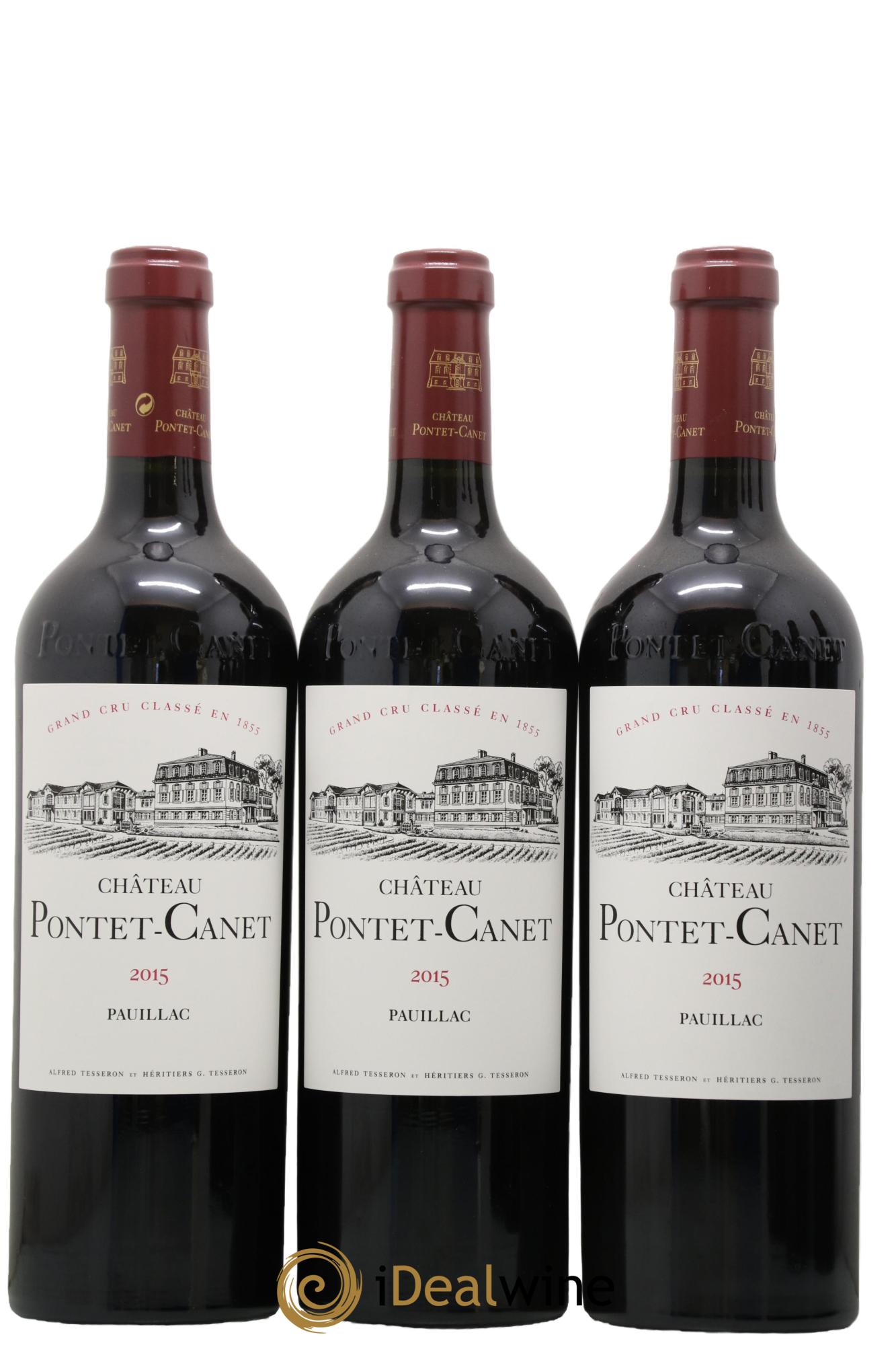 Château Pontet Canet 5ème Grand Cru Classé 2015 - Lot de 6 bouteilles - 1