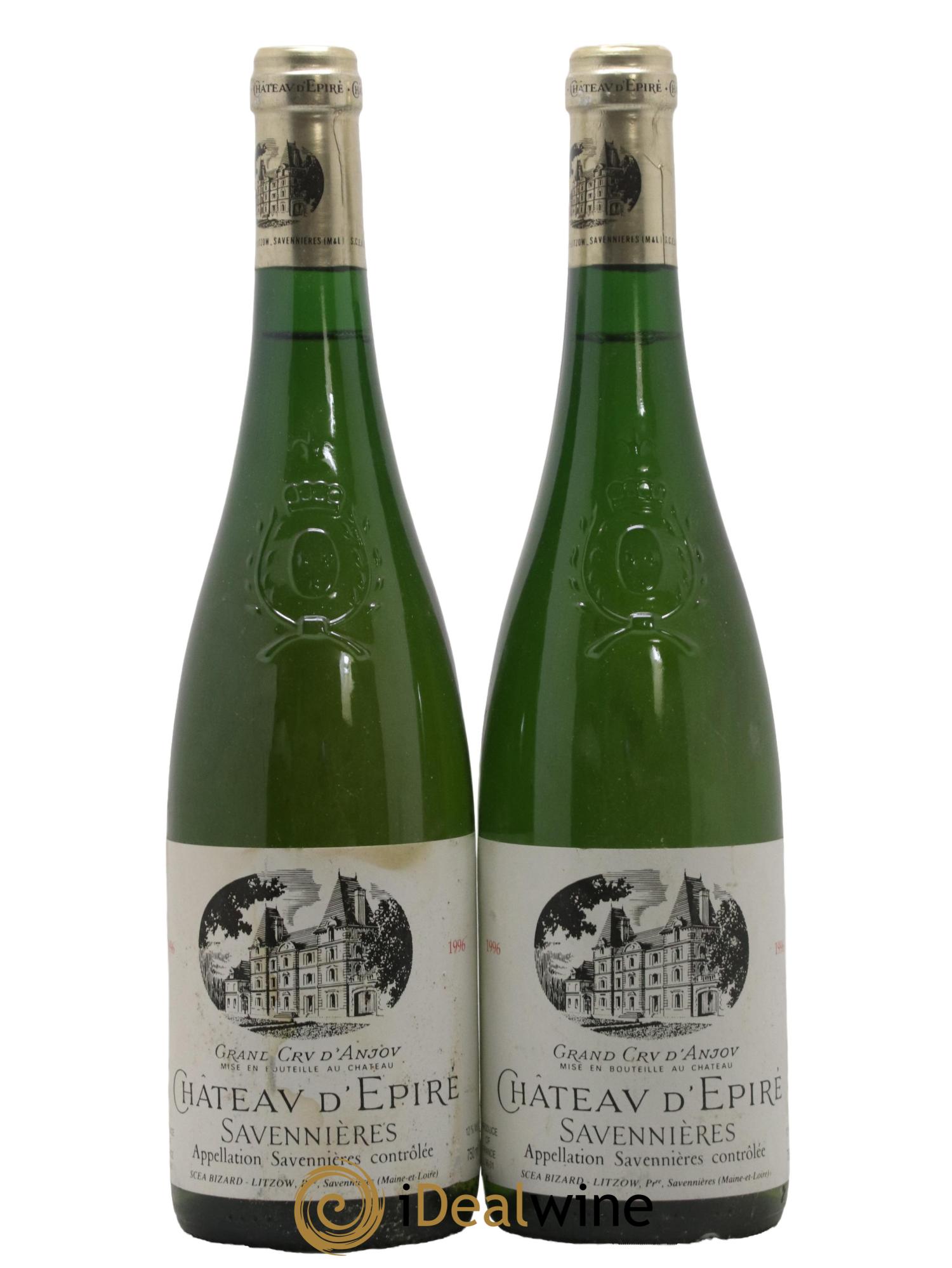 Savennières Château D'Epiré 1996 - Lot de 2 bouteilles - 0