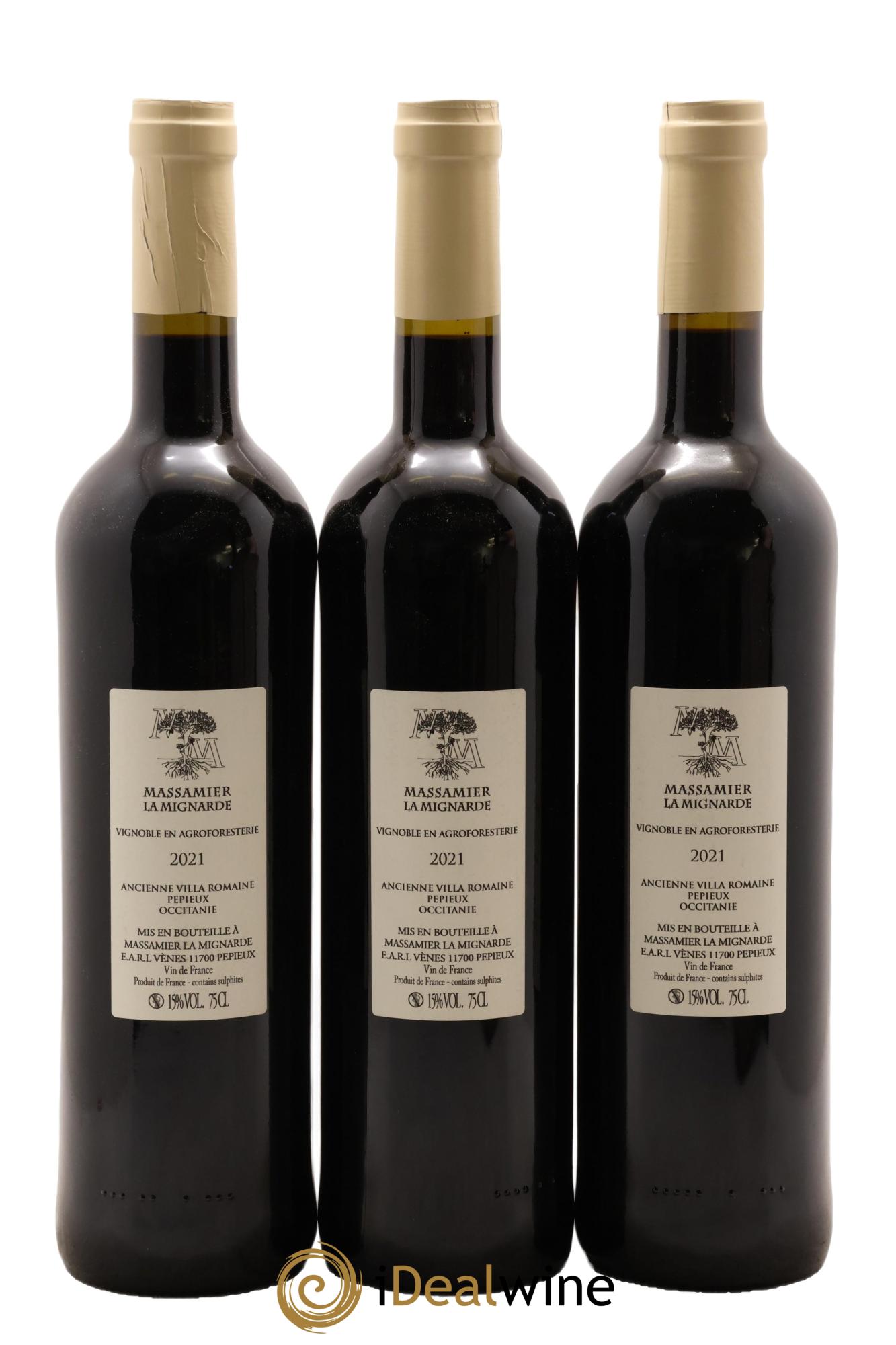 Vin de France Domus Maximus Château Massamier La Mignarde 2021 - Lot of 3 bottles - 1