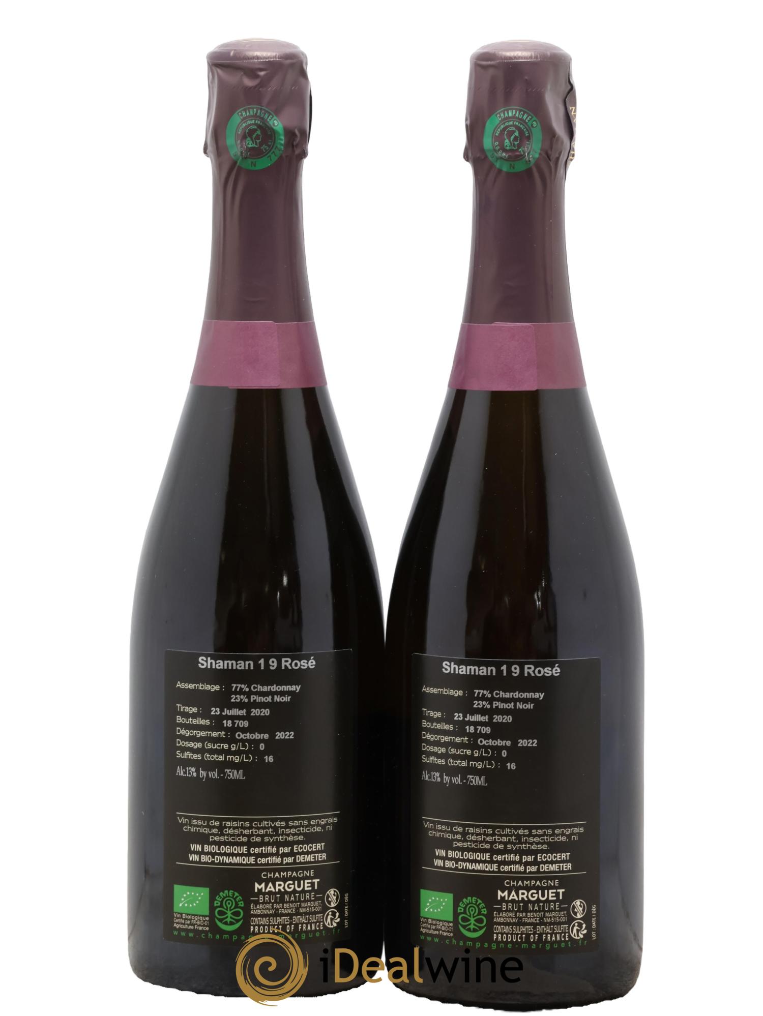 Shaman Grand Cru Brut Marguet V19 - Lotto di 2 bottiglie - 1
