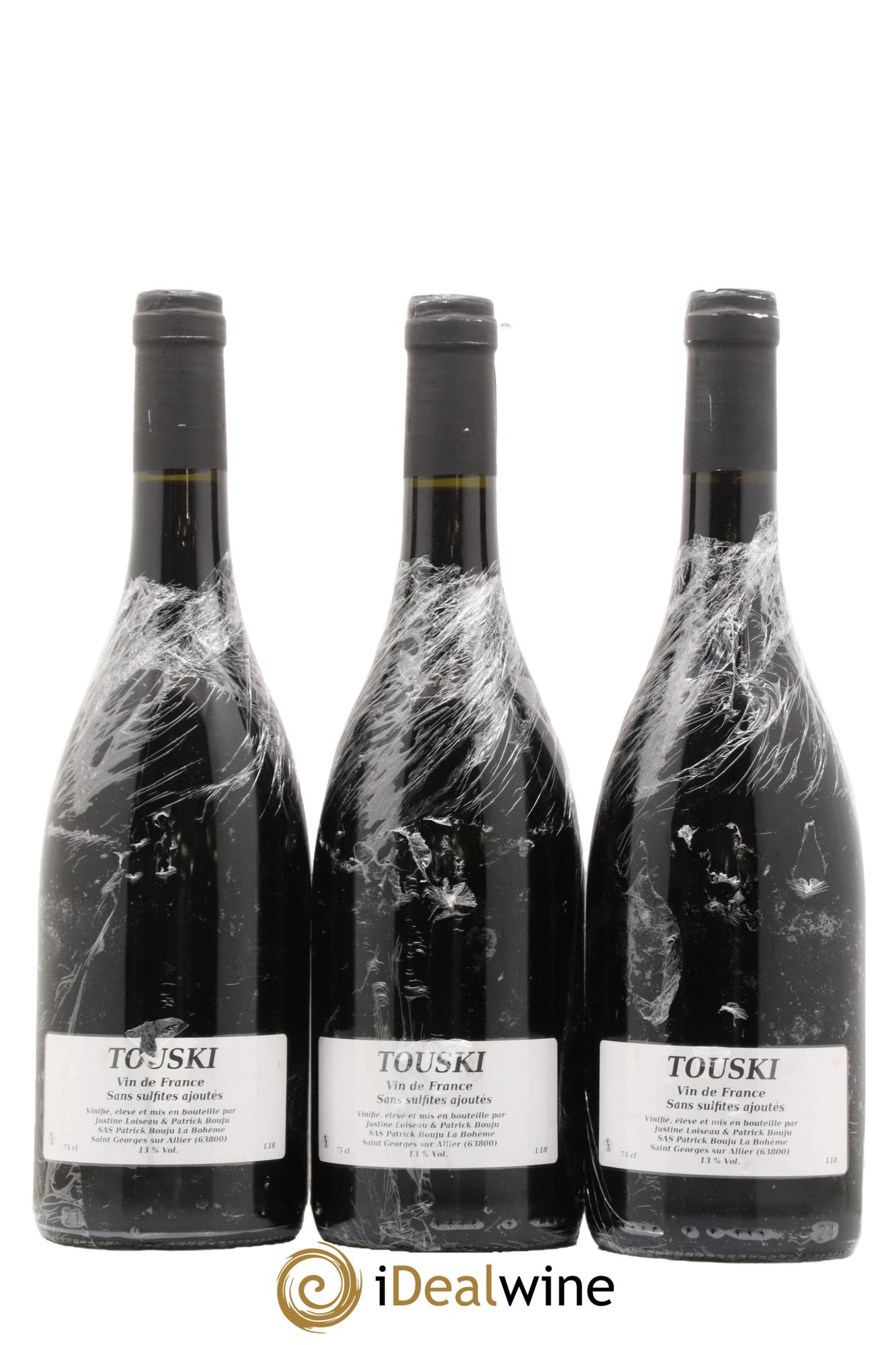 Vin de France Touski Patrick Bouju - La Bohème 2018 - Lot of 3 bottles - 1