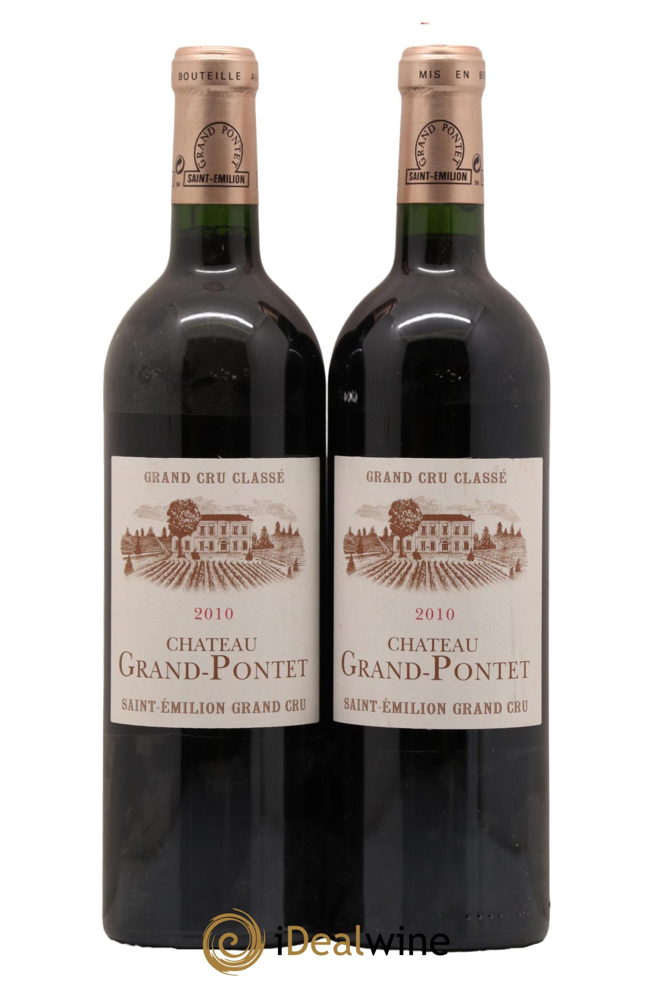 Château Grand Pontet Grand Cru Classé 2010 - Lot de 2 bouteilles - 0