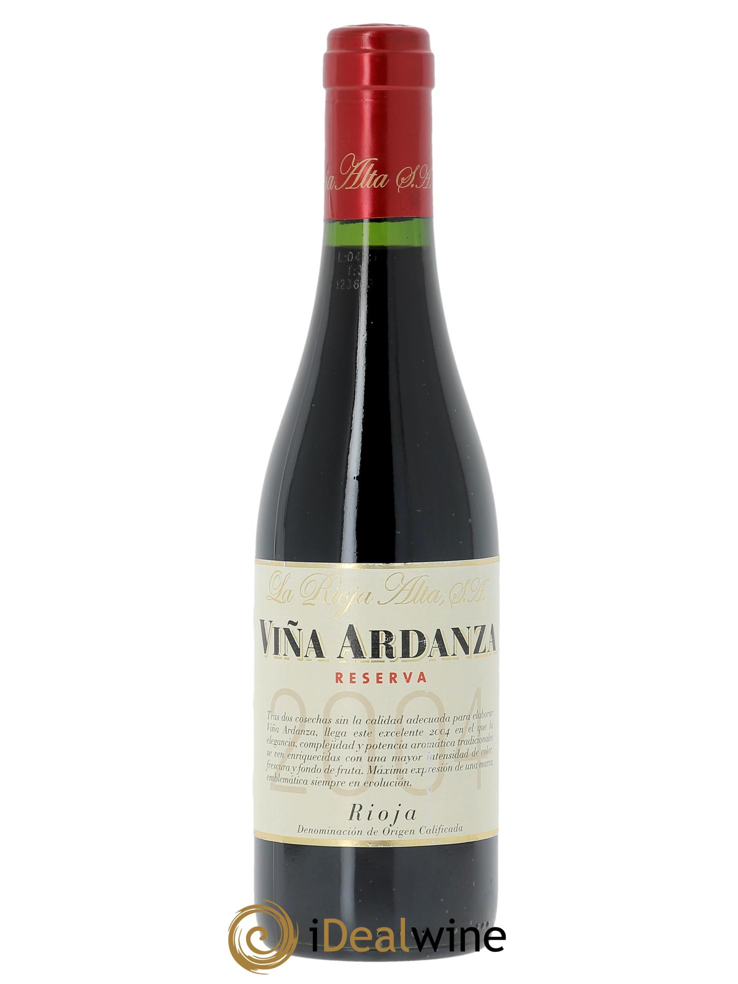 Rioja DOCa Vina Ardanza Reserva La Rioja Alta 2004 - Lotto di 1 bottiglia - 0