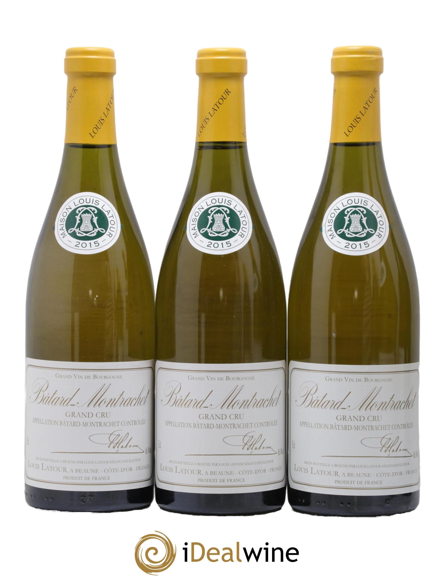 Bâtard-Montrachet Grand Cru Louis Latour 2015 - Lot of 6 bottles - 1