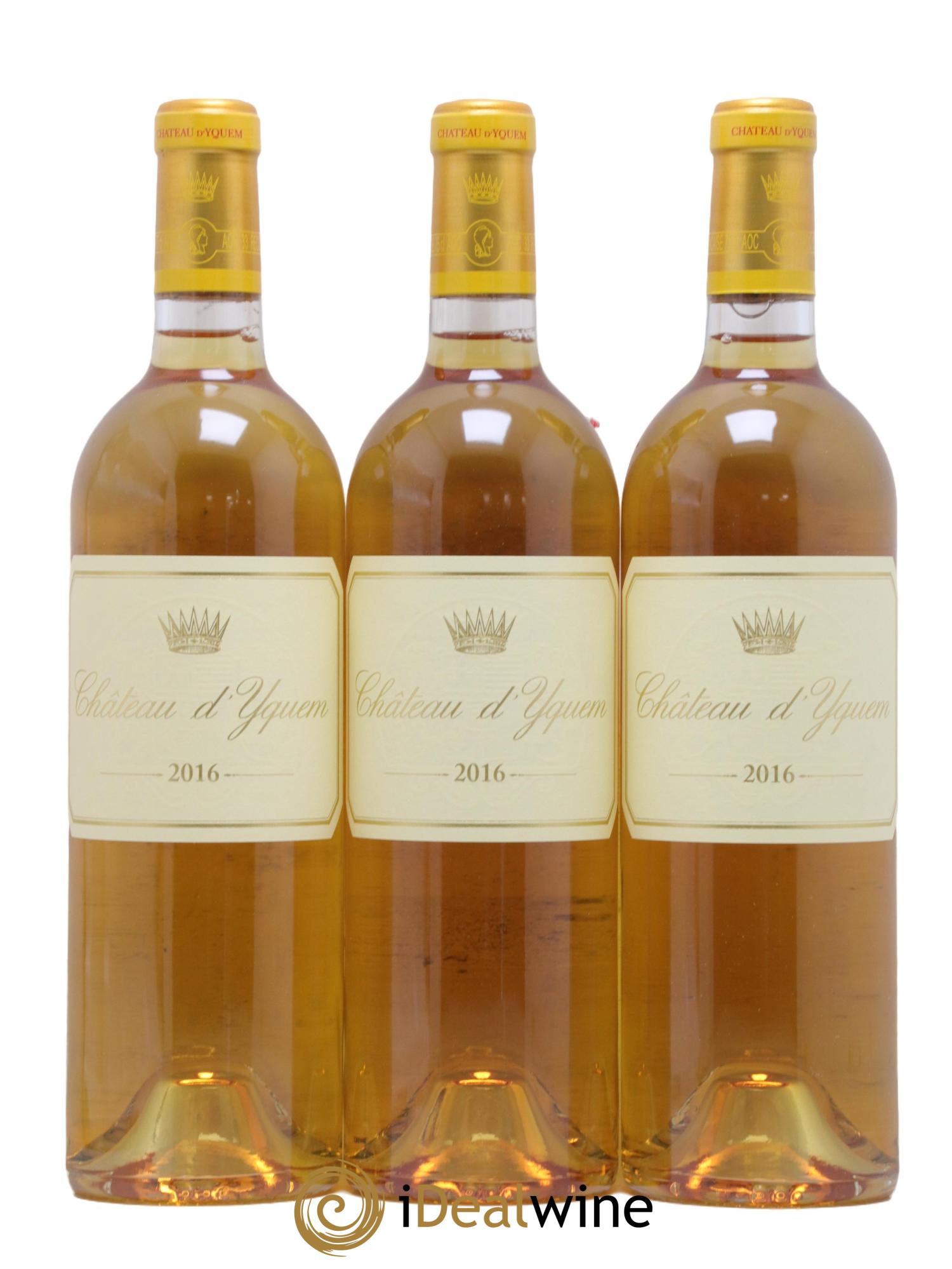 Château d' Yquem 1er Cru Classé Supérieur 2016 - Posten von 3 Flaschen - 0