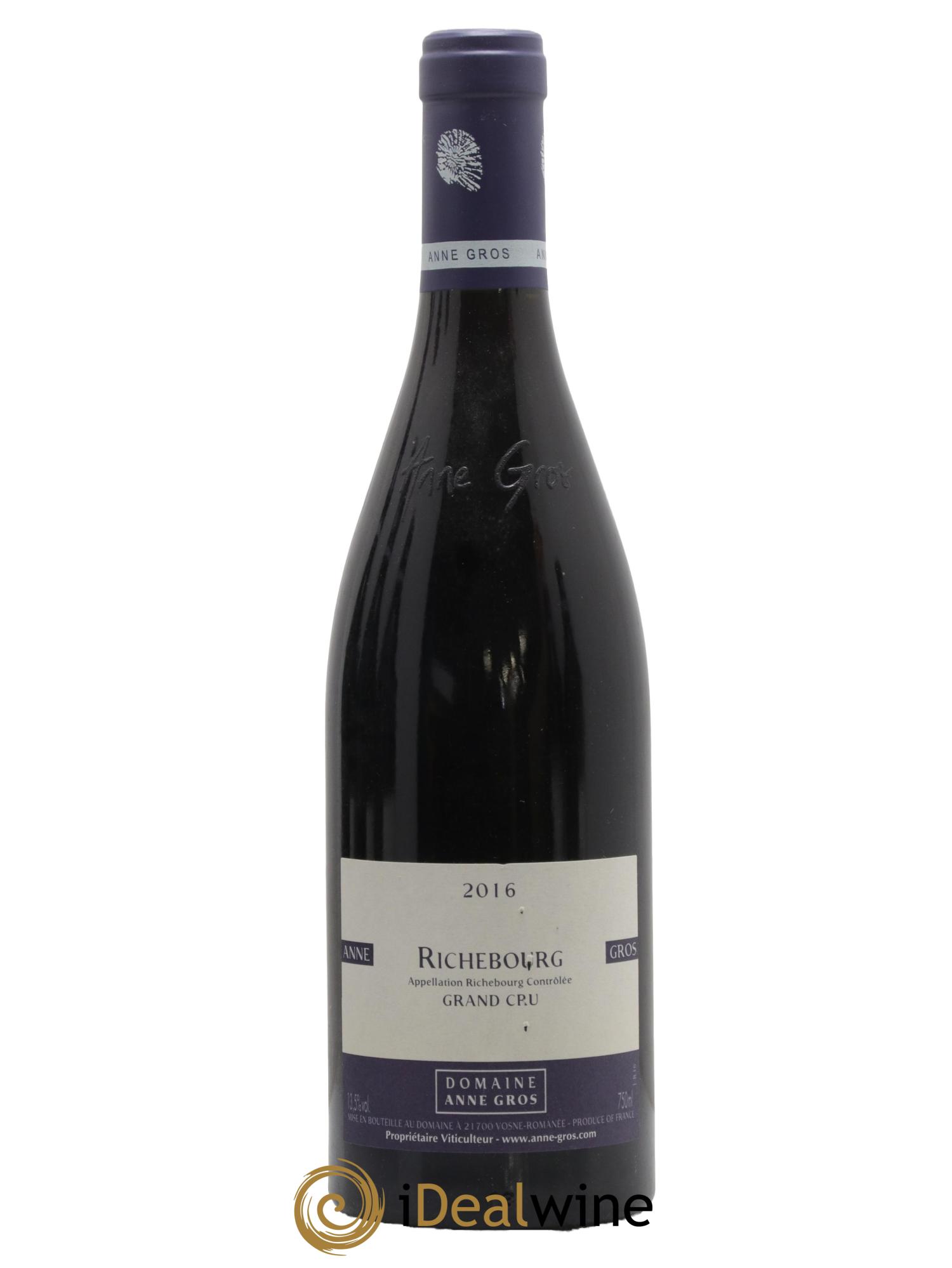 Richebourg Grand Cru Anne Gros 2016 - Lot de 1 bouteille - 0