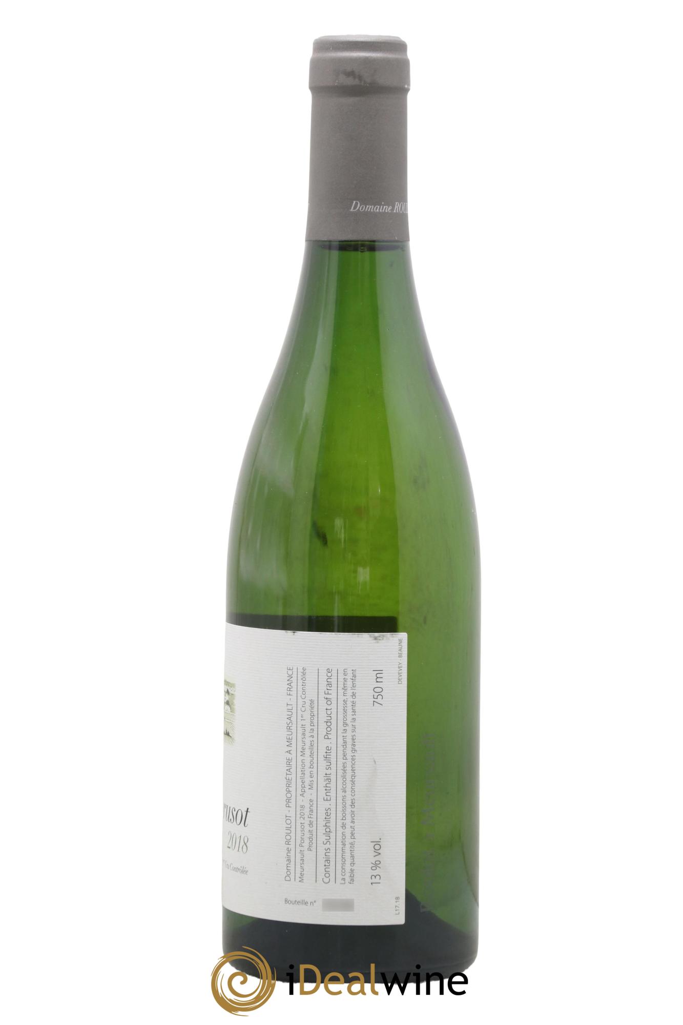 Meursault 1er Cru Le Porusot Roulot (Domaine)  2018 - Lotto di 1 bottiglia - 1