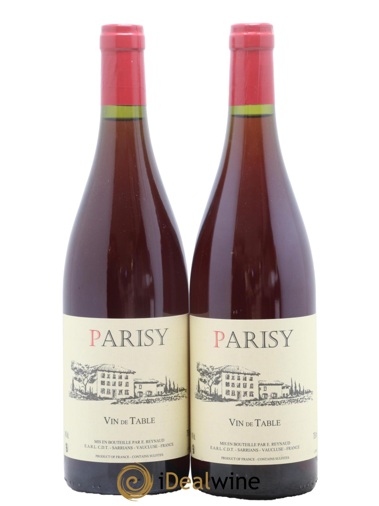 Vin de Table Parisy Emmanuel Reynaud - Lot de 2 bouteilles - 0