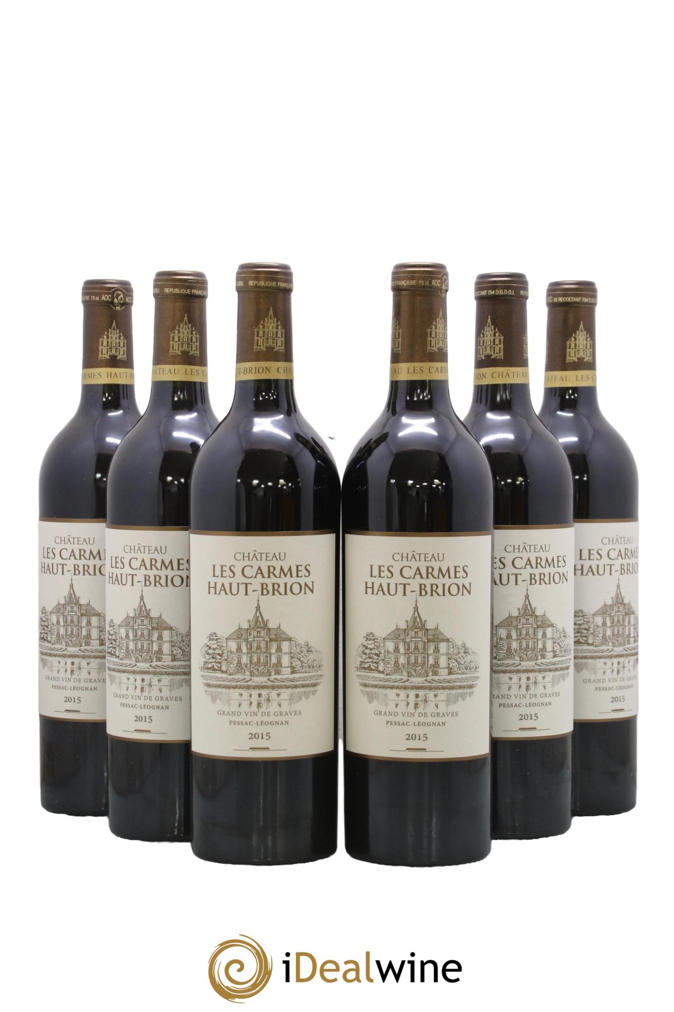 Château Les Carmes Haut-Brion 2015 - Lotto di 6 bottiglie - 0