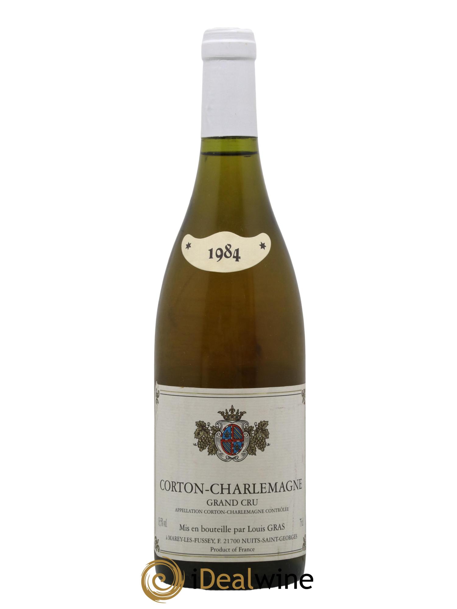 Corton-Charlemagne Grand Cru Domaine Louis Gras 1984 - Lot de 1 bouteille - 0