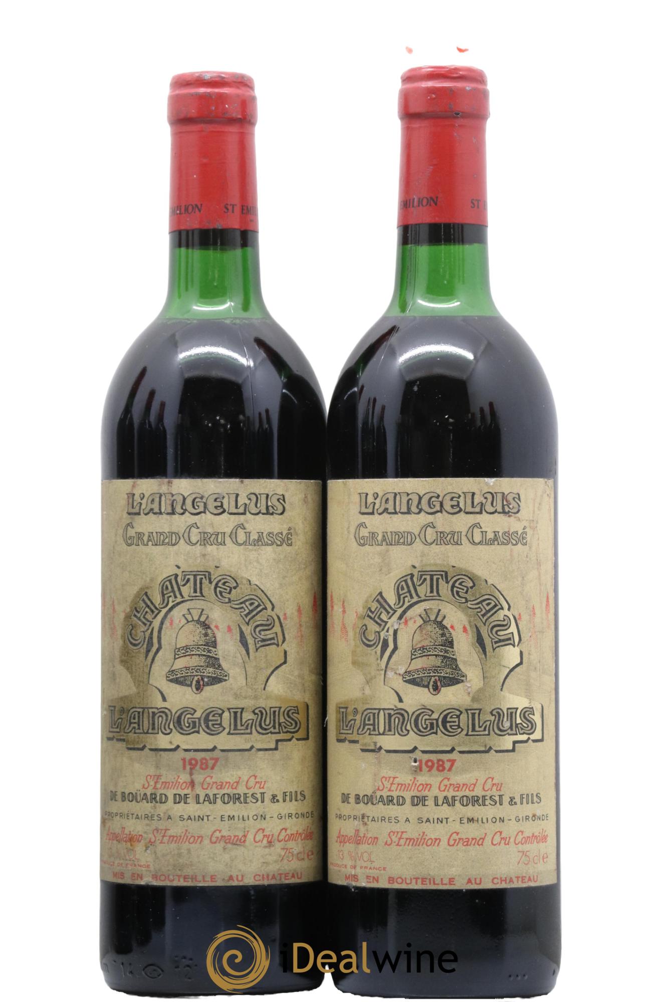 Château Angélus 1er Grand Cru Classé A 1987 - Posten von 2 Flaschen - 0
