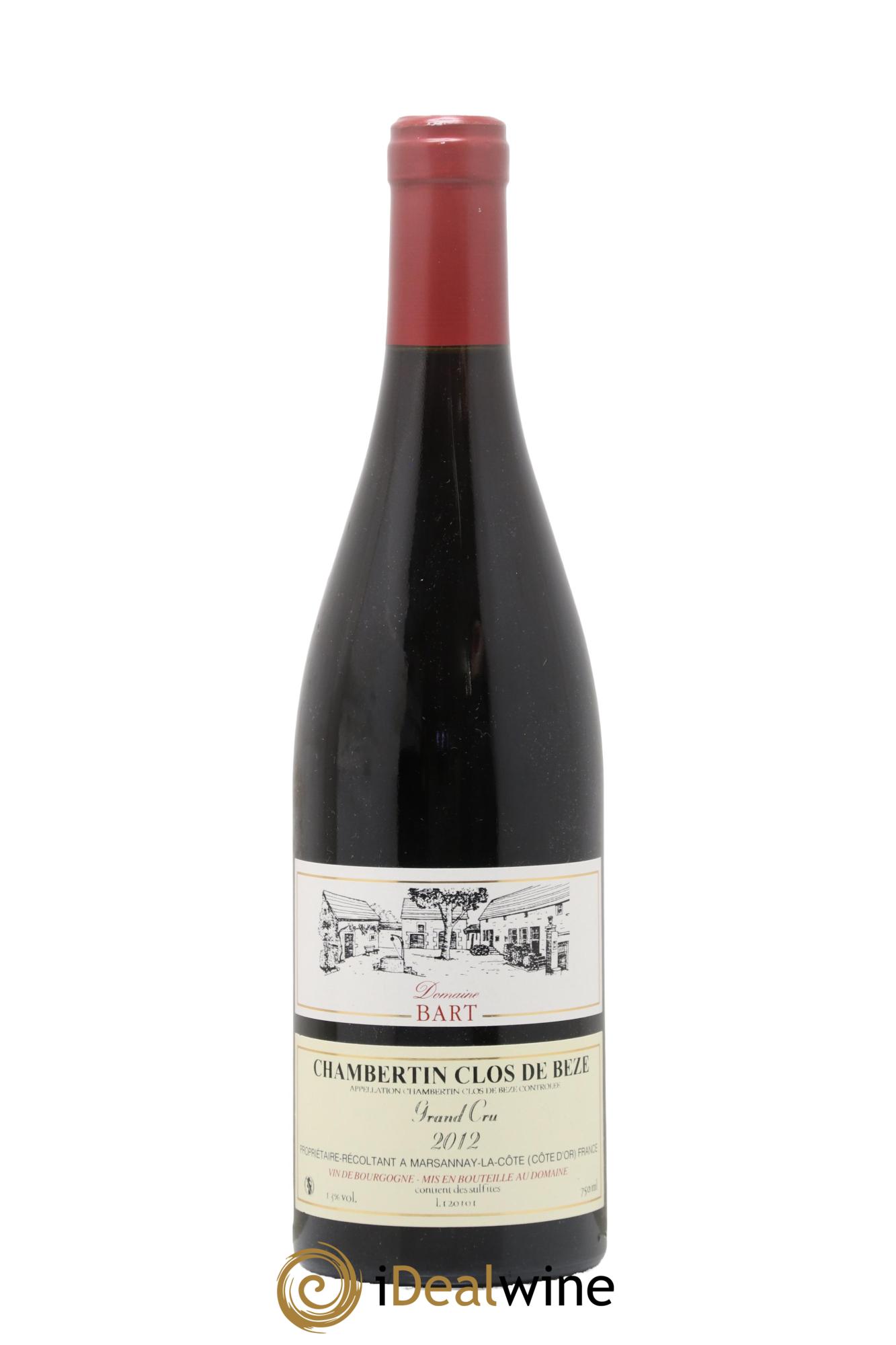 Chambertin Clos de Bèze Grand Cru Bart (Domaine) 2012 - Lot of 1 bottle - 0