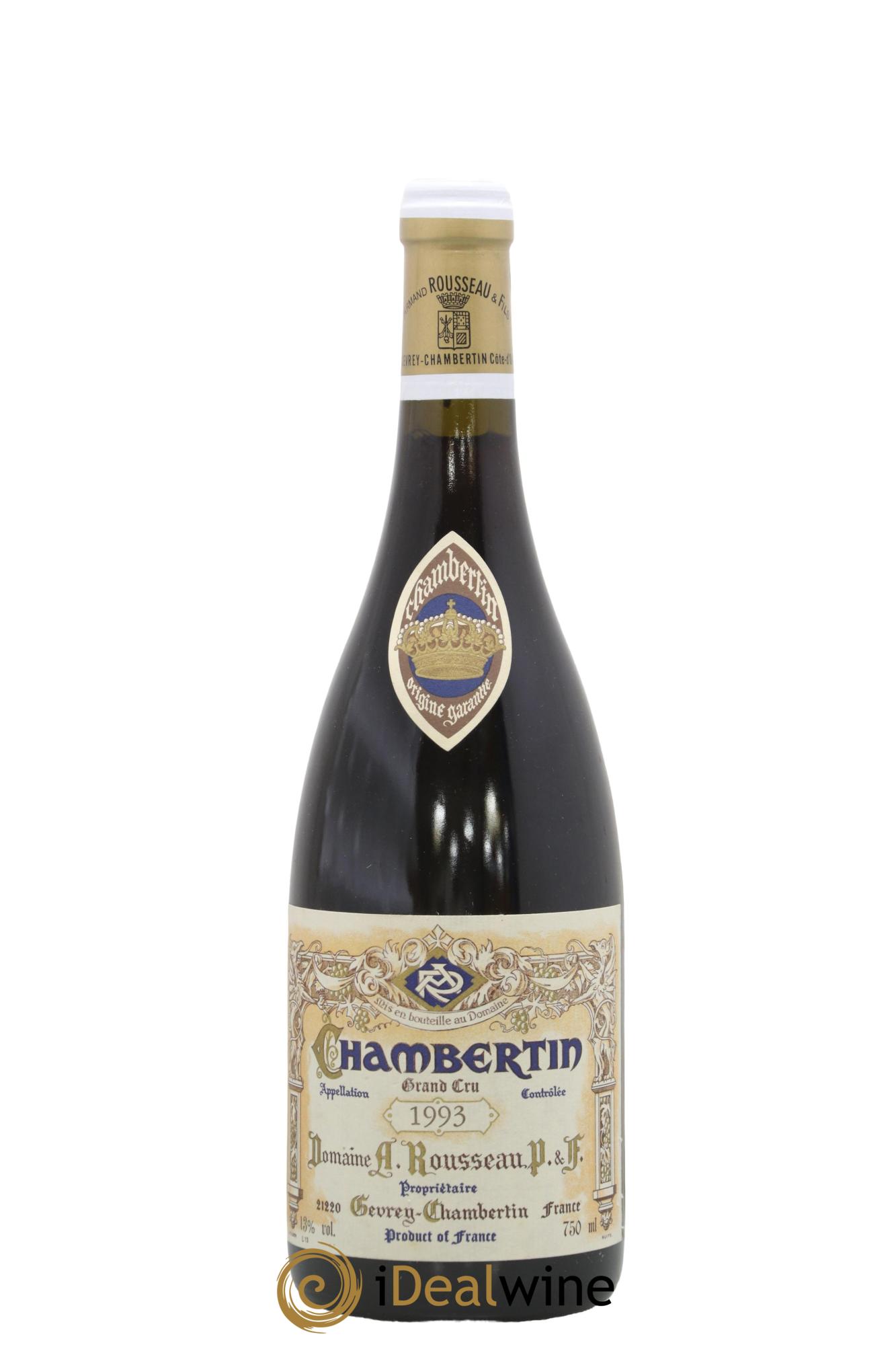 Chambertin Grand Cru Armand Rousseau (Domaine) 1993 - Lot de 1 bouteille - 0